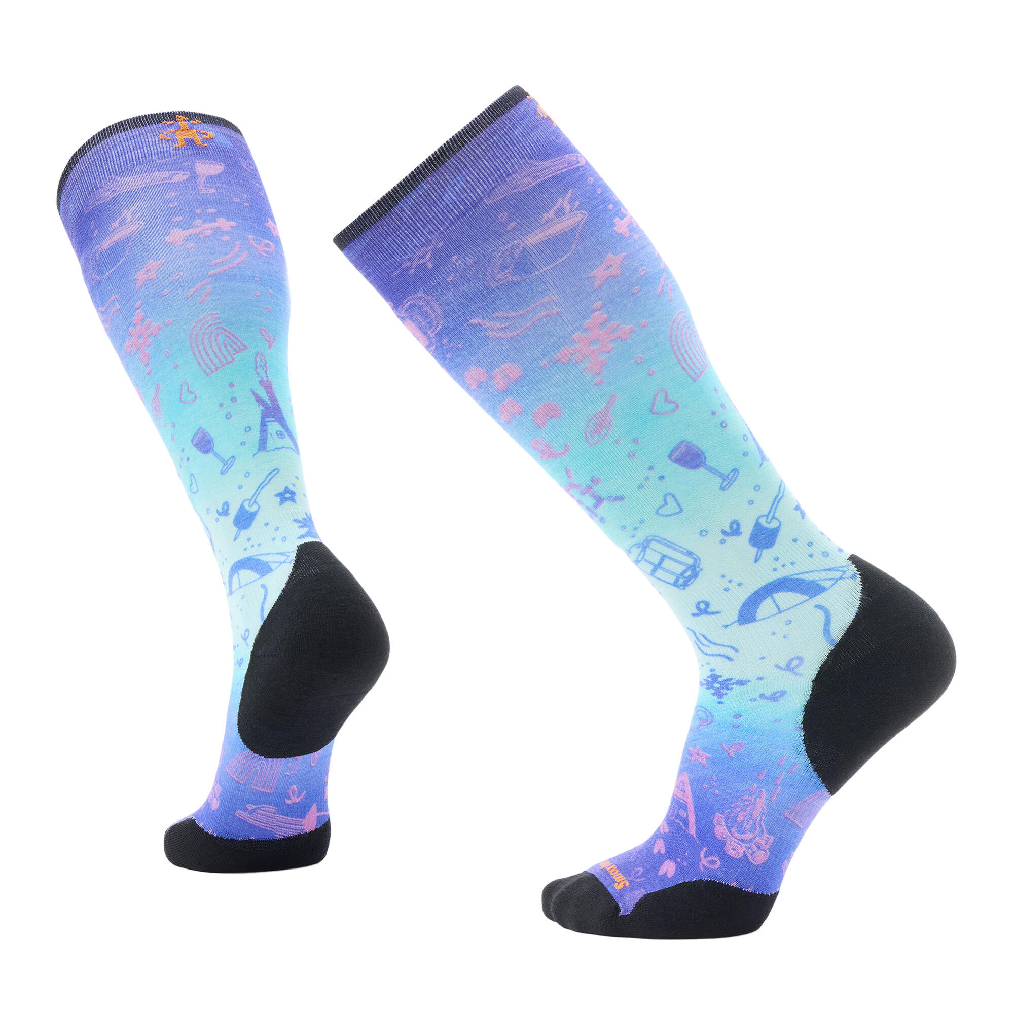 Skarpety narciarskie Smartwool Ski Targeted Cushion Nature Doodles Print OTC