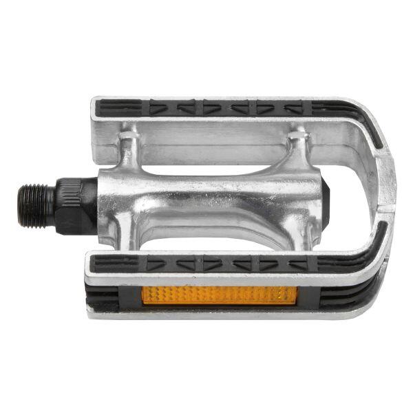 Zestaw Pedałów Aluminium Silver Z Gumową Warstwą Antypoślizgową