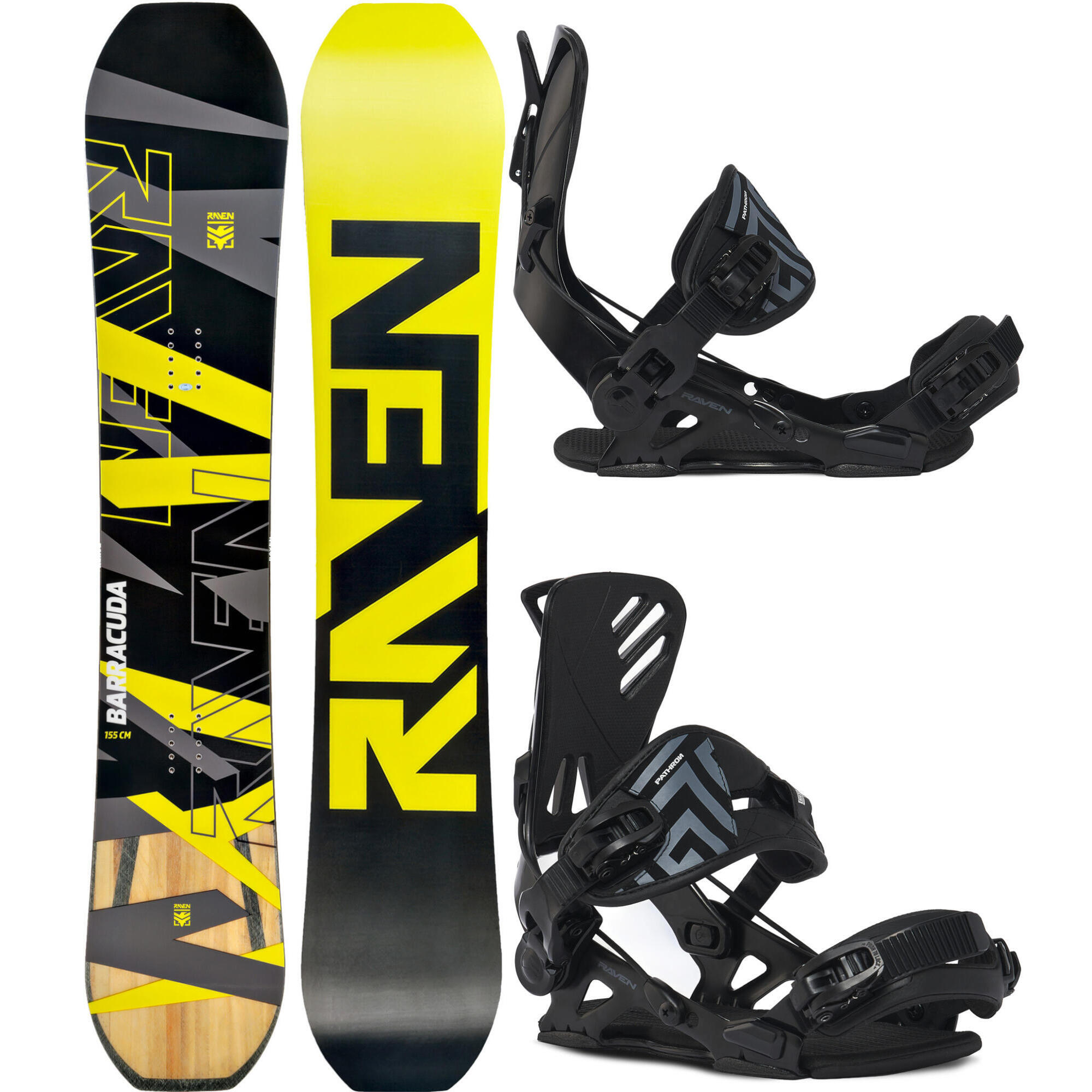 Zestaw Deska snowboardowa Raven Barracuda Carbon + wiązania RAVEN Pro GT ALU
