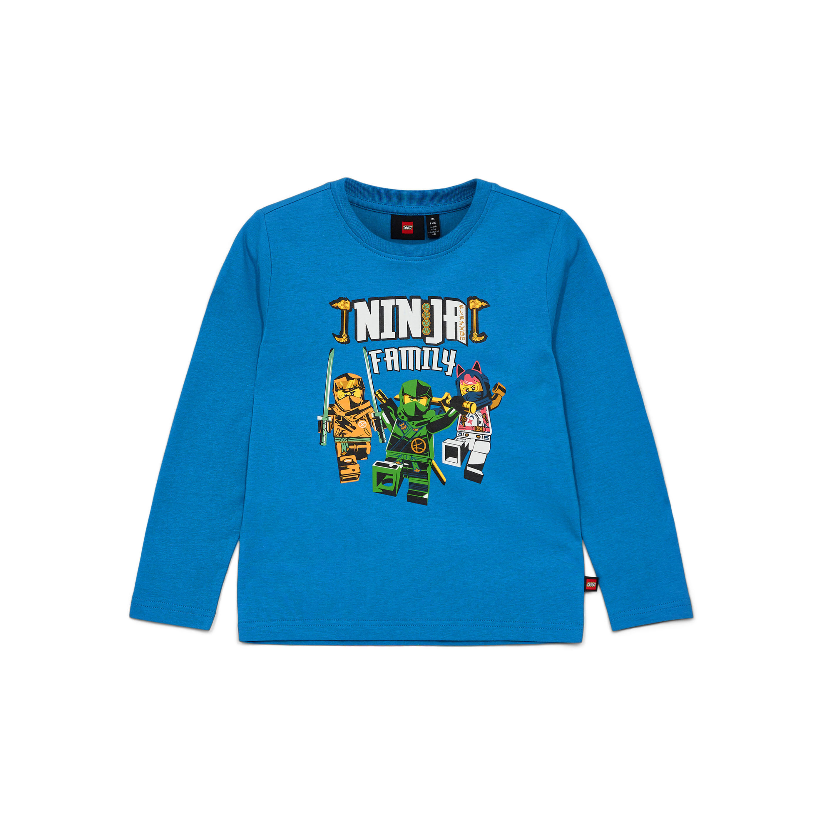 Koszulka z Długim Rękawem Dziecięca LEGO NINJAGO Tano 203 Niebieska