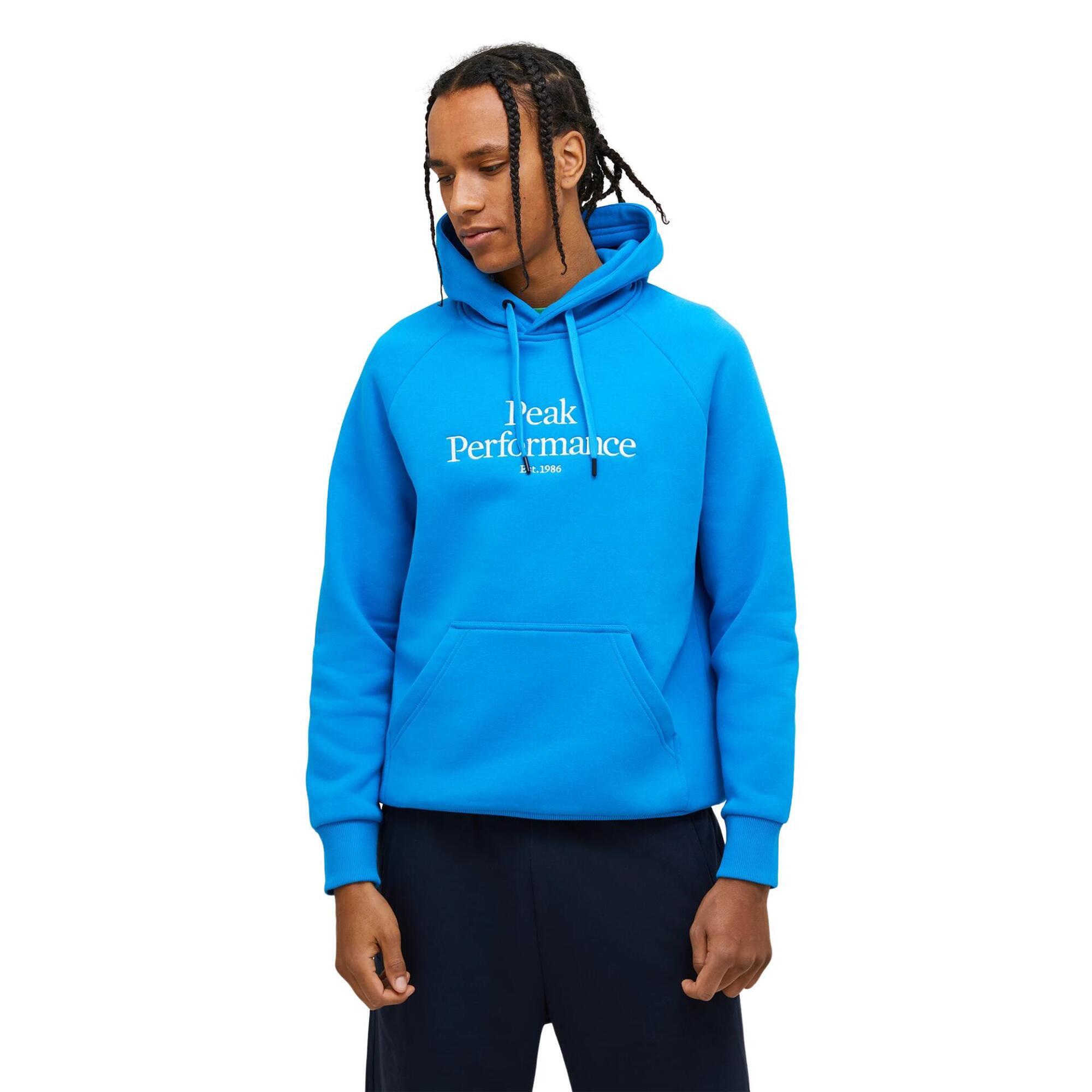 Bluza Peak Performance męska Original Hood niebieska - XXL