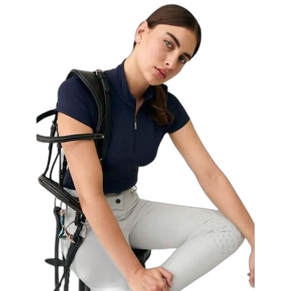 Damska koszulka jeździecka z zamkiem 1/2 PS of Sweden Everly
