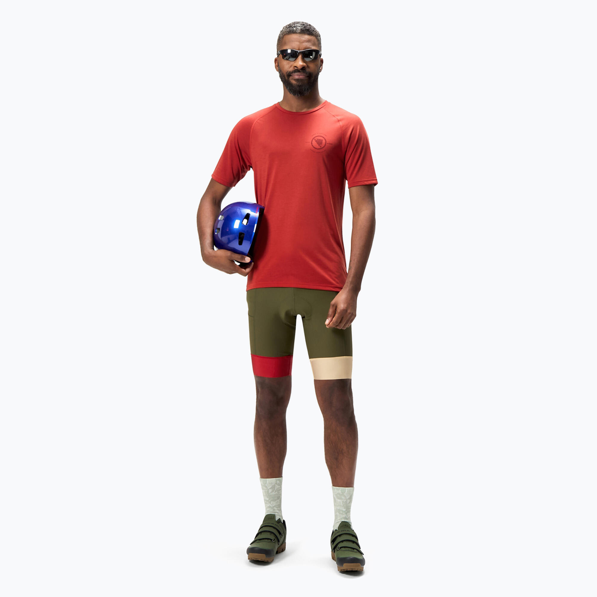 Koszulka rowerowa męska Endura Loop Tech brick