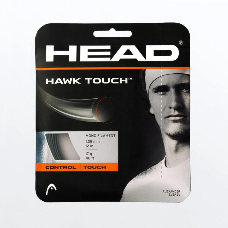 Naciąg do rakiety tenisowej Head HAWK TOUCH set 12m. anthracite 1,30 mm.