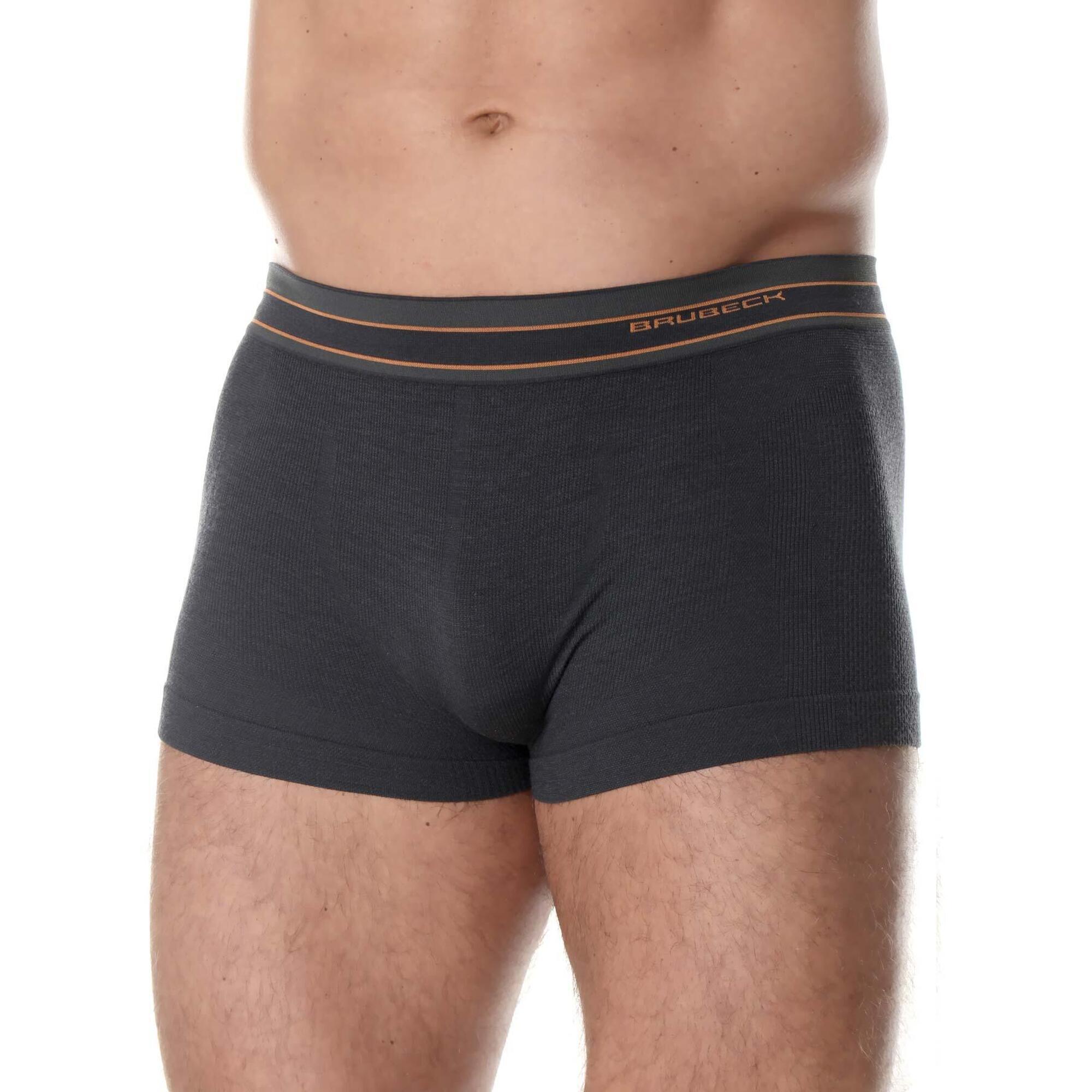 Bokserki z wełną merino męskie Brubeck ACTIVE WOOL