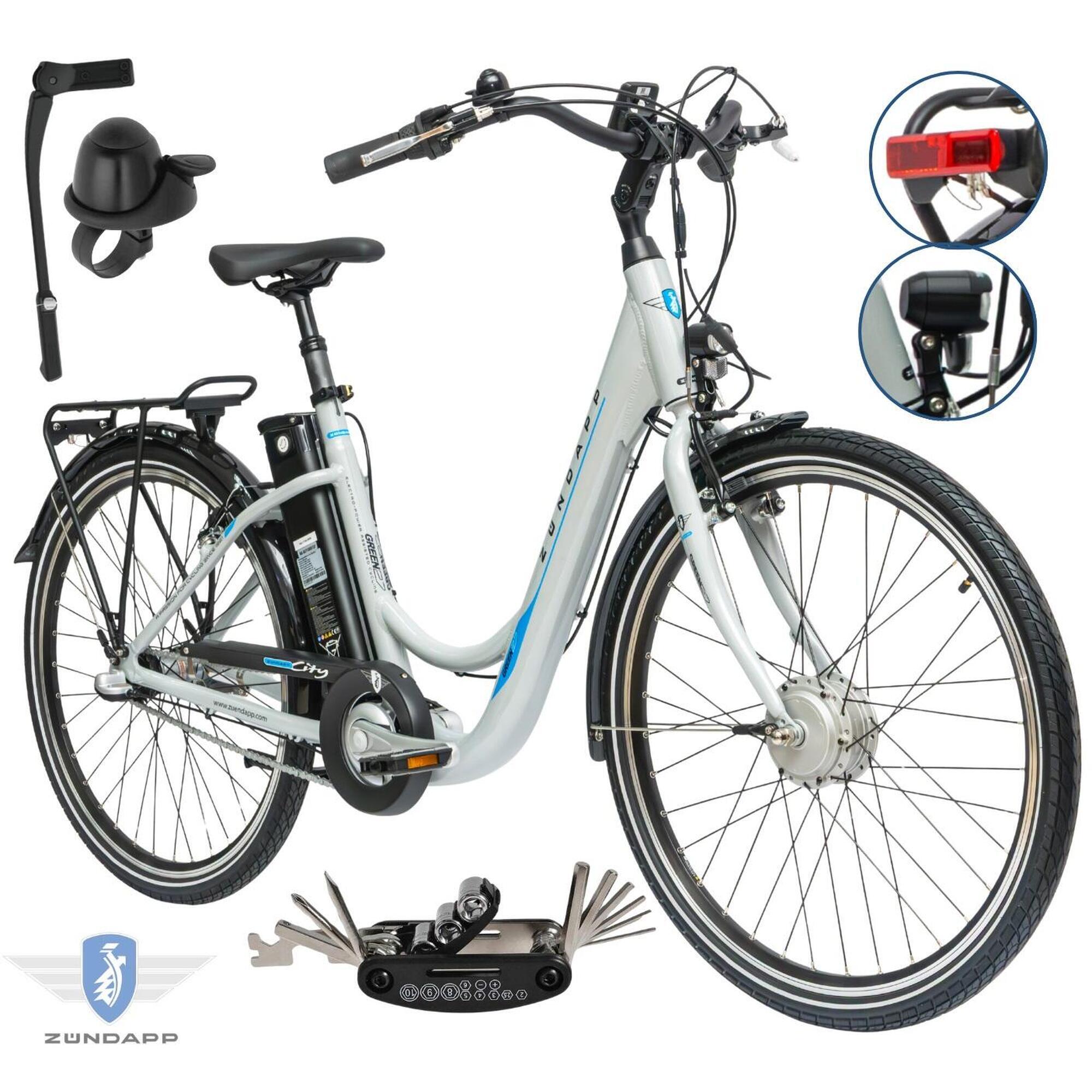 Rower Elektryczny Damski Miejski 26 SHIMANO Nexus LCD 250 W Aplikacja Pilot