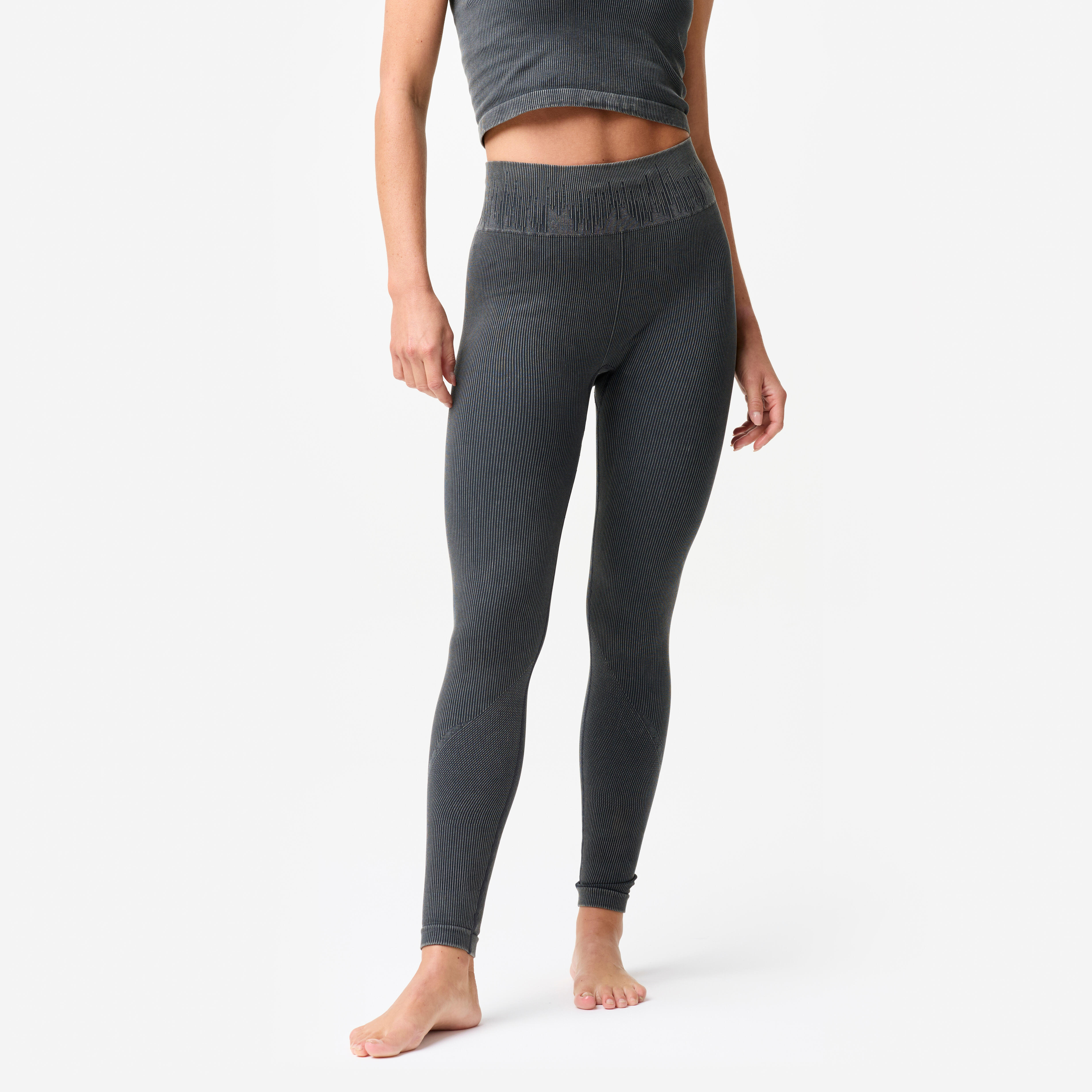 Legginsy do jogi i pilatesu damskie Domyos seamless