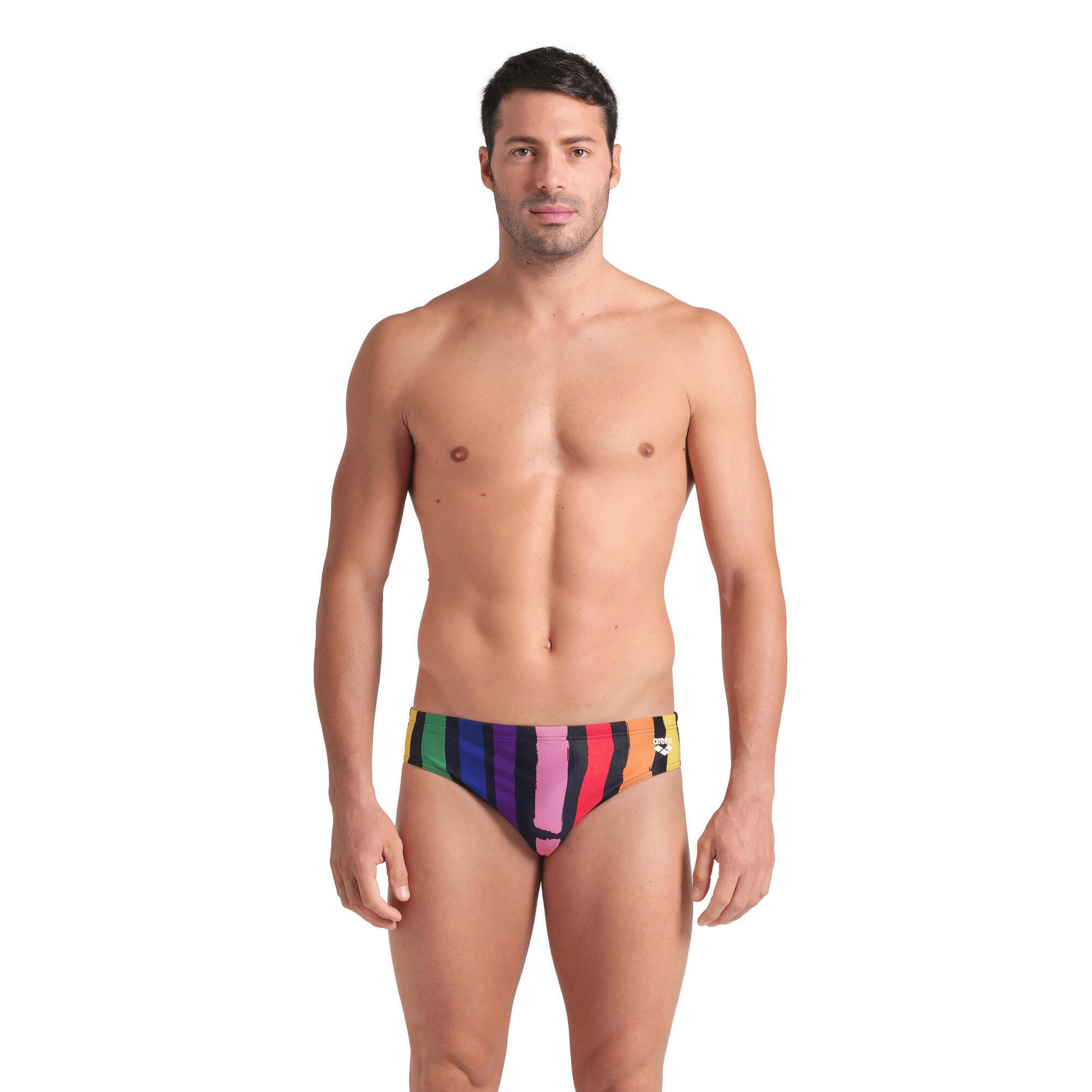 Kąpielówki Arena Painters Stripe Swim Briefs