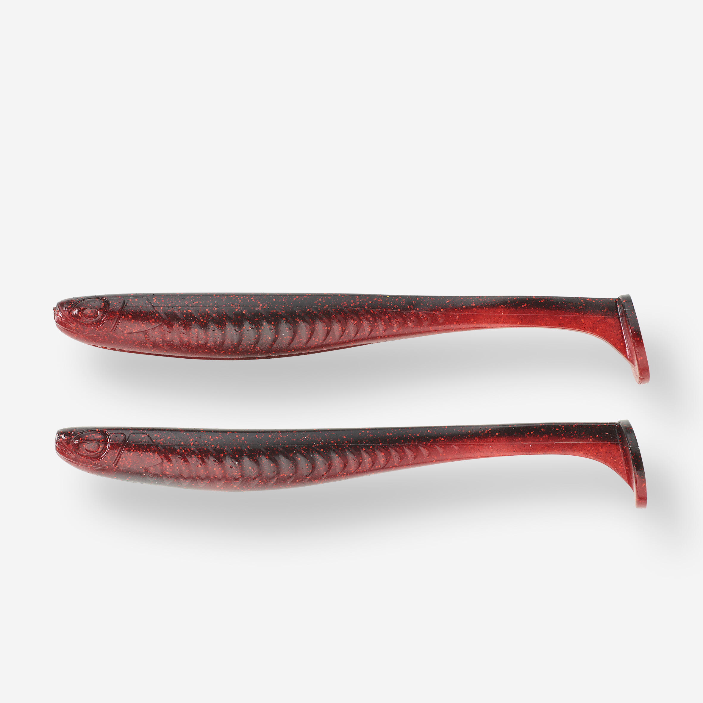 Przynęta miękka nasączona atraktorem Caperlan Yubari FatShad 20cm-8" czarn.-czer