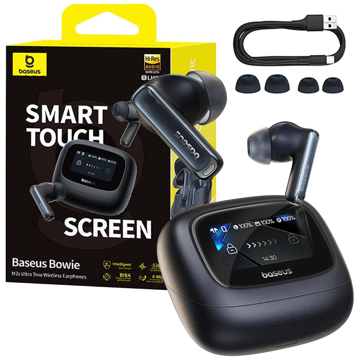 Baseus słuchawki Bowie m2s ultra bezprzewodowe bluetooth tws enc hires lhdc