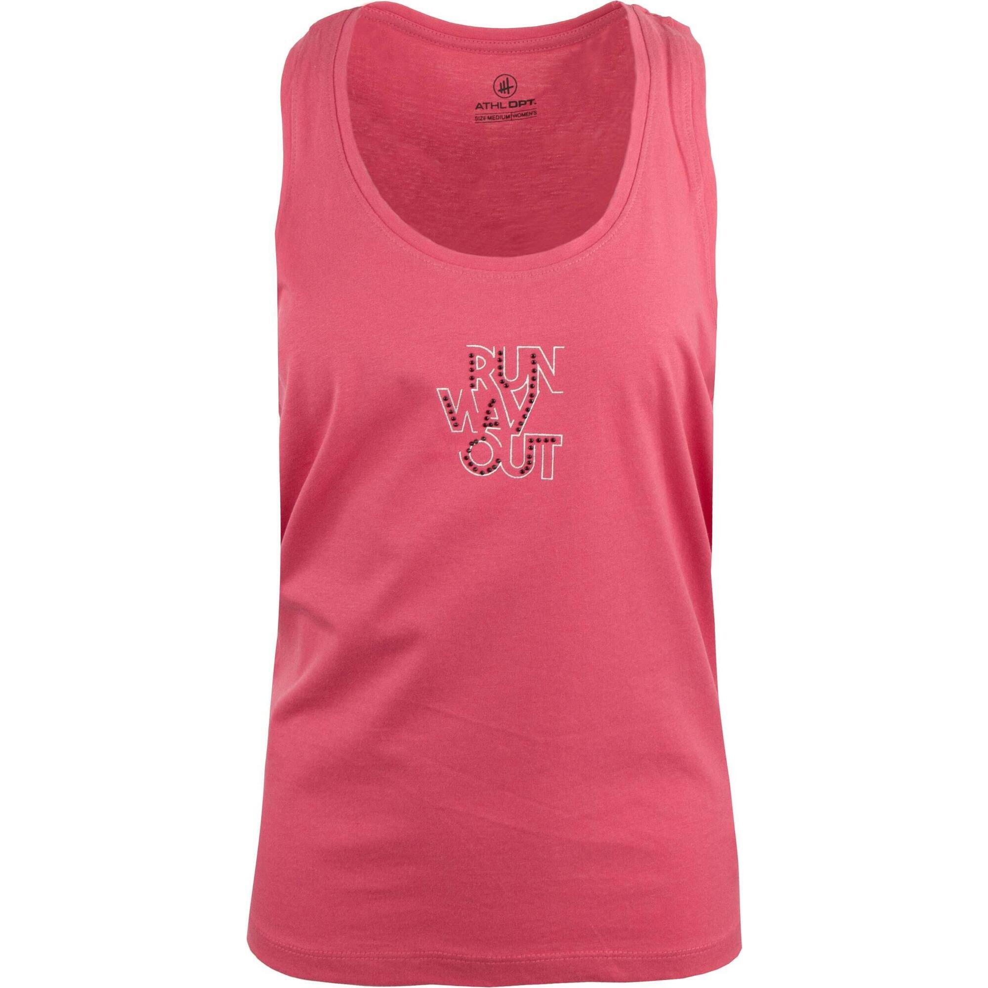 Glemo DPT Chloe damski top – róż fluo, nadruk