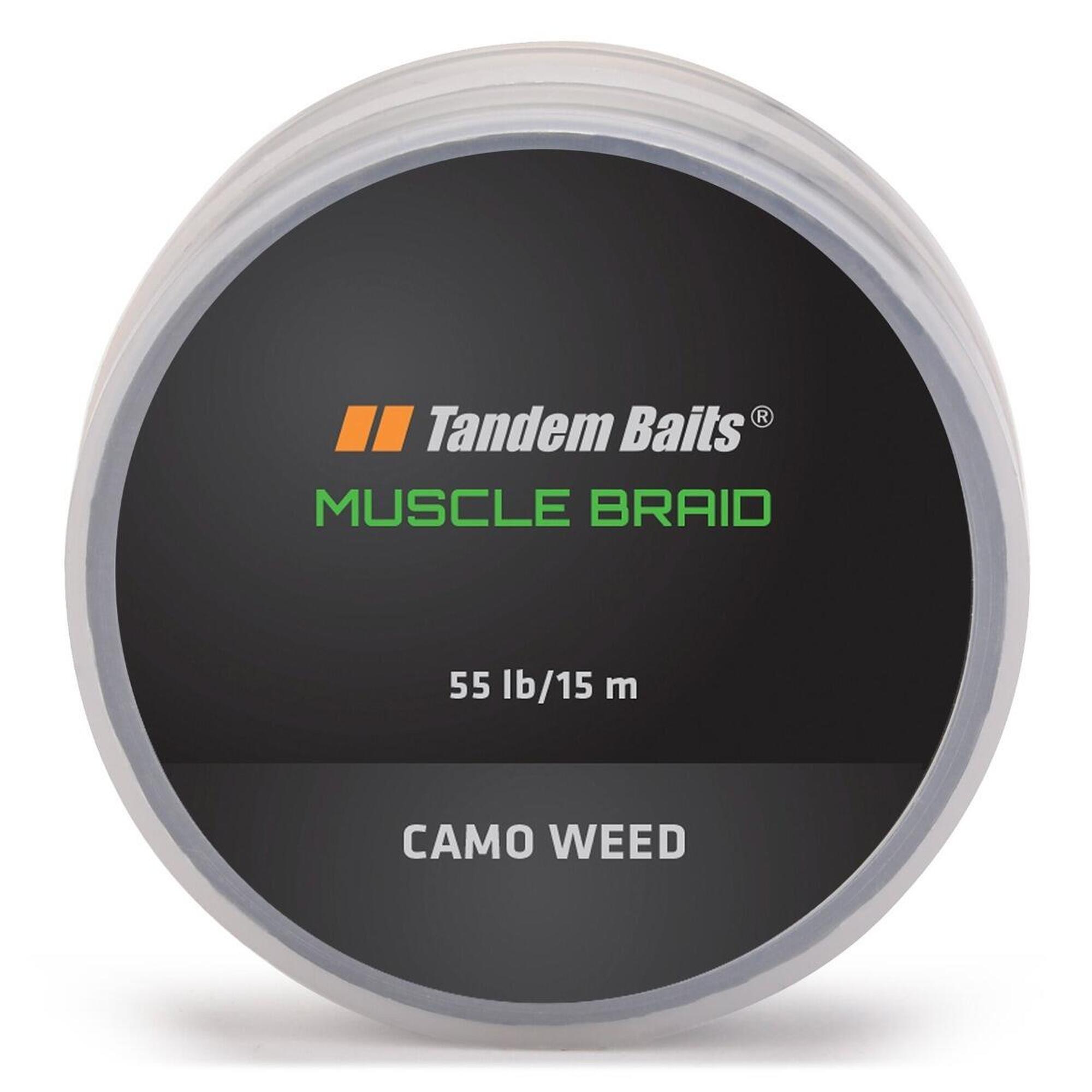 Plecionka przyponowa Muscle Braid 15 m / 55lb Zarośla Kamuflaż