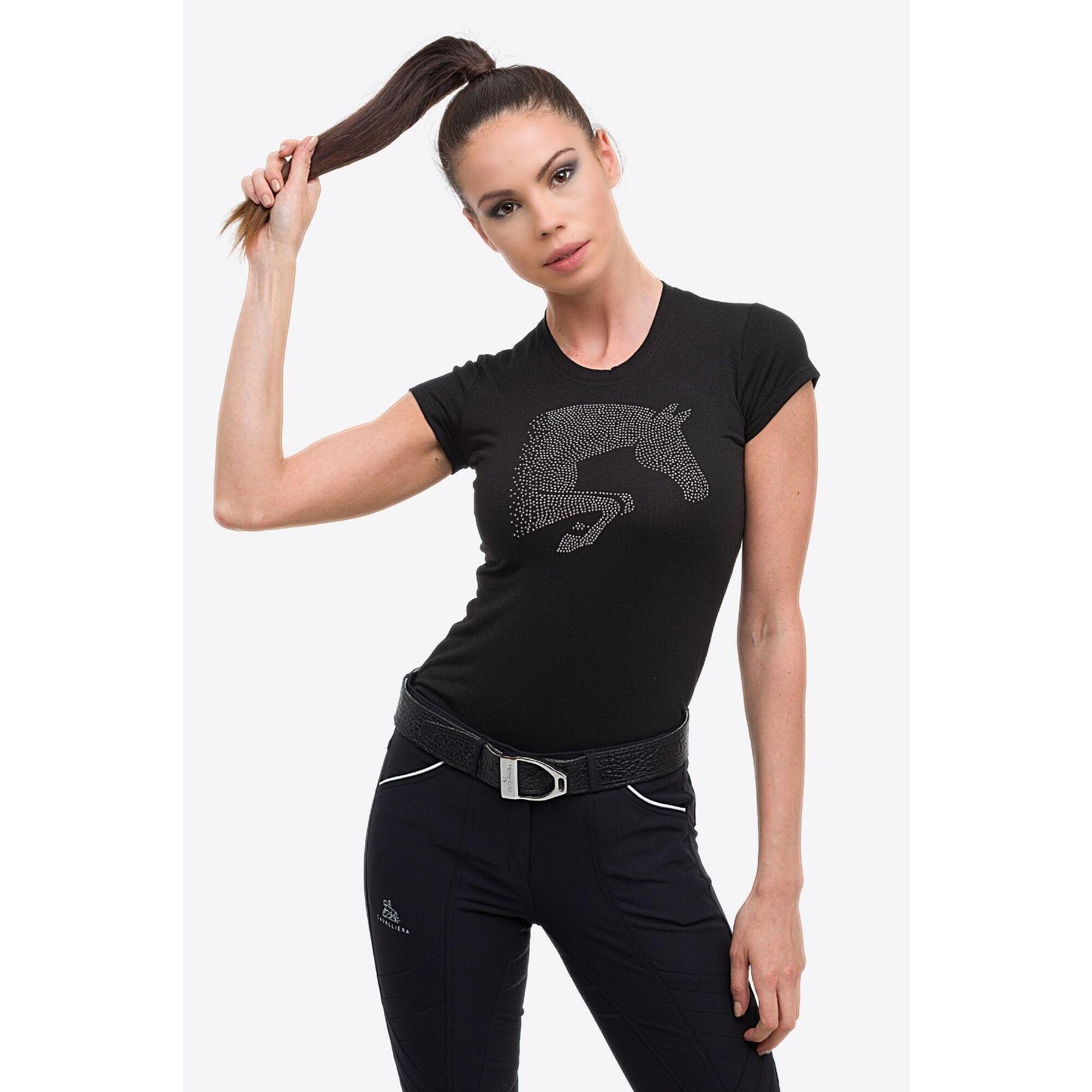 Top jeździecki bawełniany damska Jumping Star