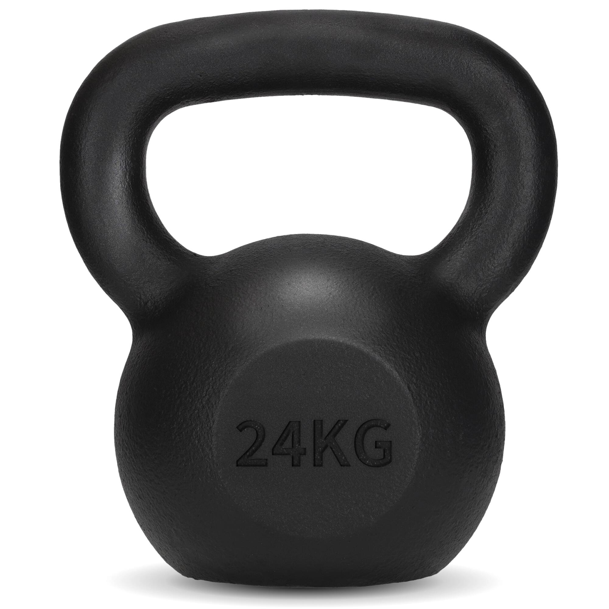 Żeliwny kettlebell do ćwiczeń siłowych 4FIZJO
