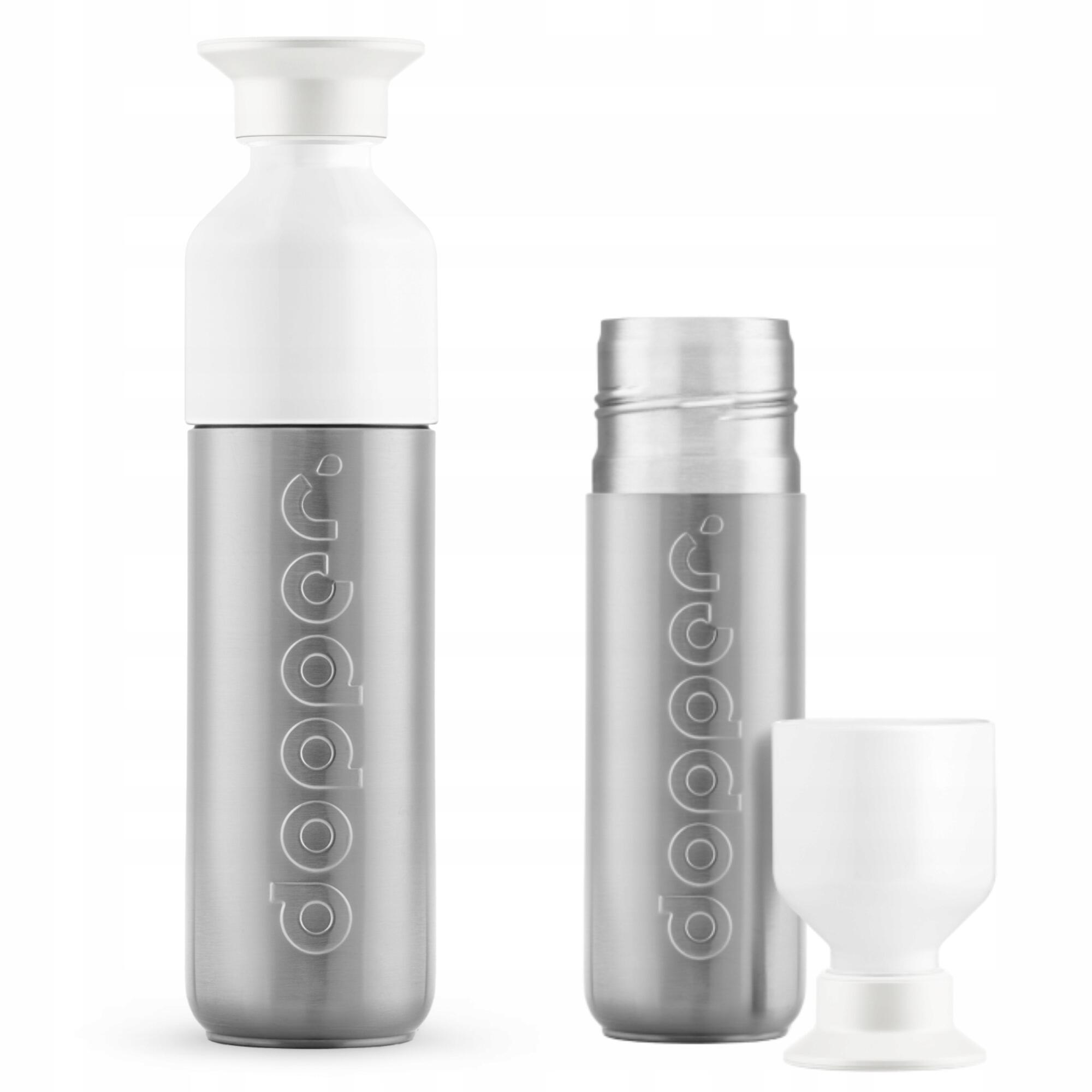 Butelka termiczna Dopper Silver Insulated 350 ml z kubkiem termos stalowa
