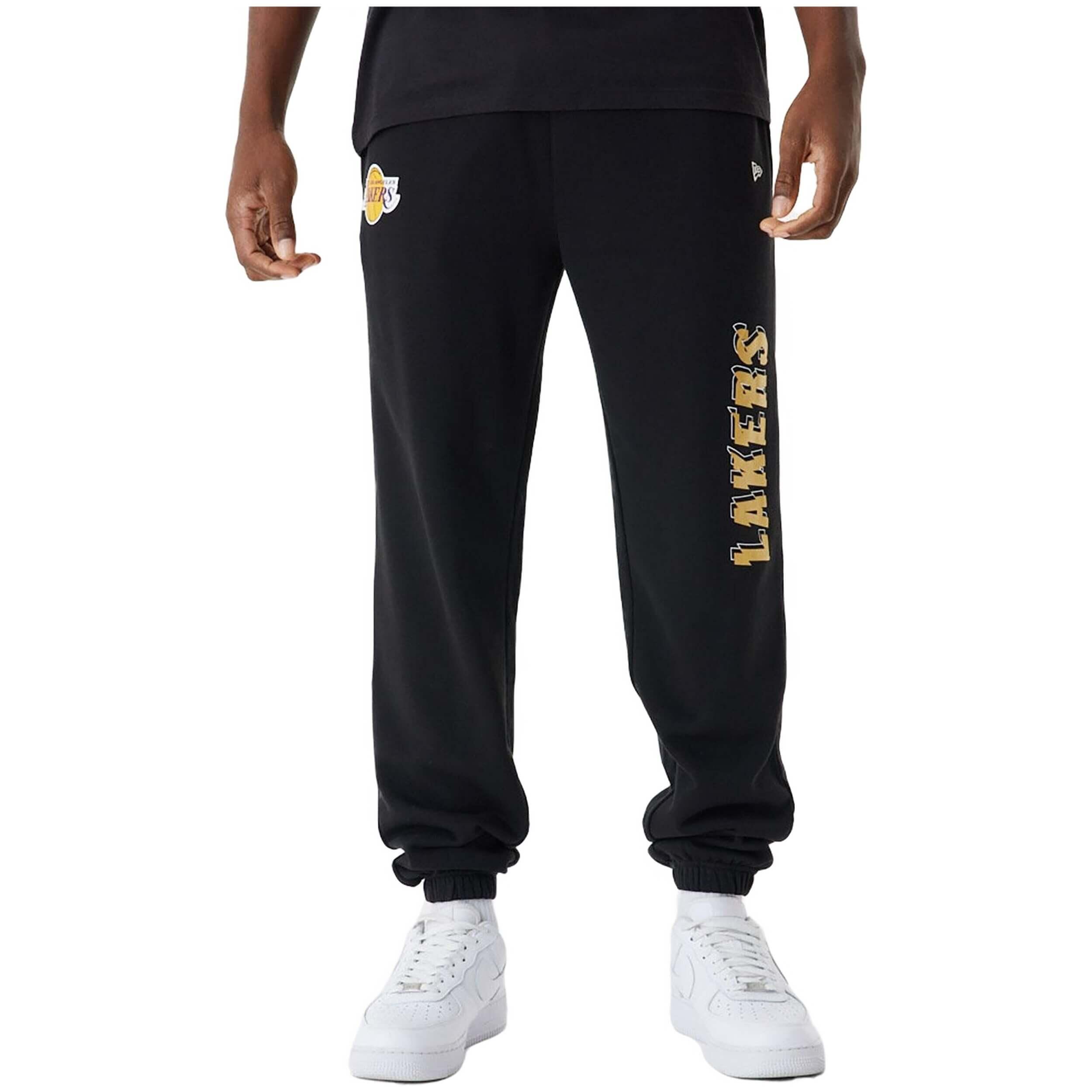 Spodnie męskie New Era NBA Team Script Jogger Los Angeles Lakers