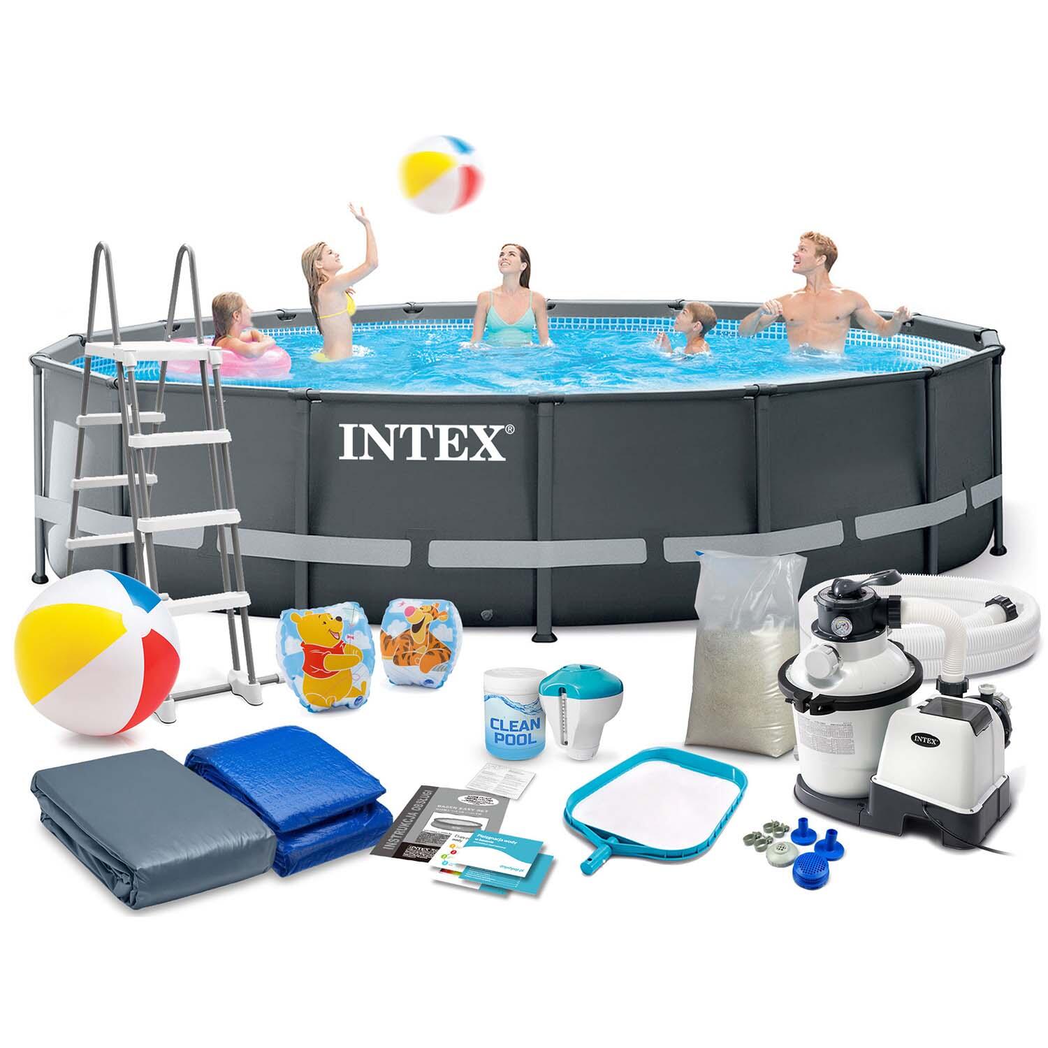 Basen stelażowy do ogrodu Intex Ultra XTR Frame Pools 488 x 122 cm zestaw 16w1