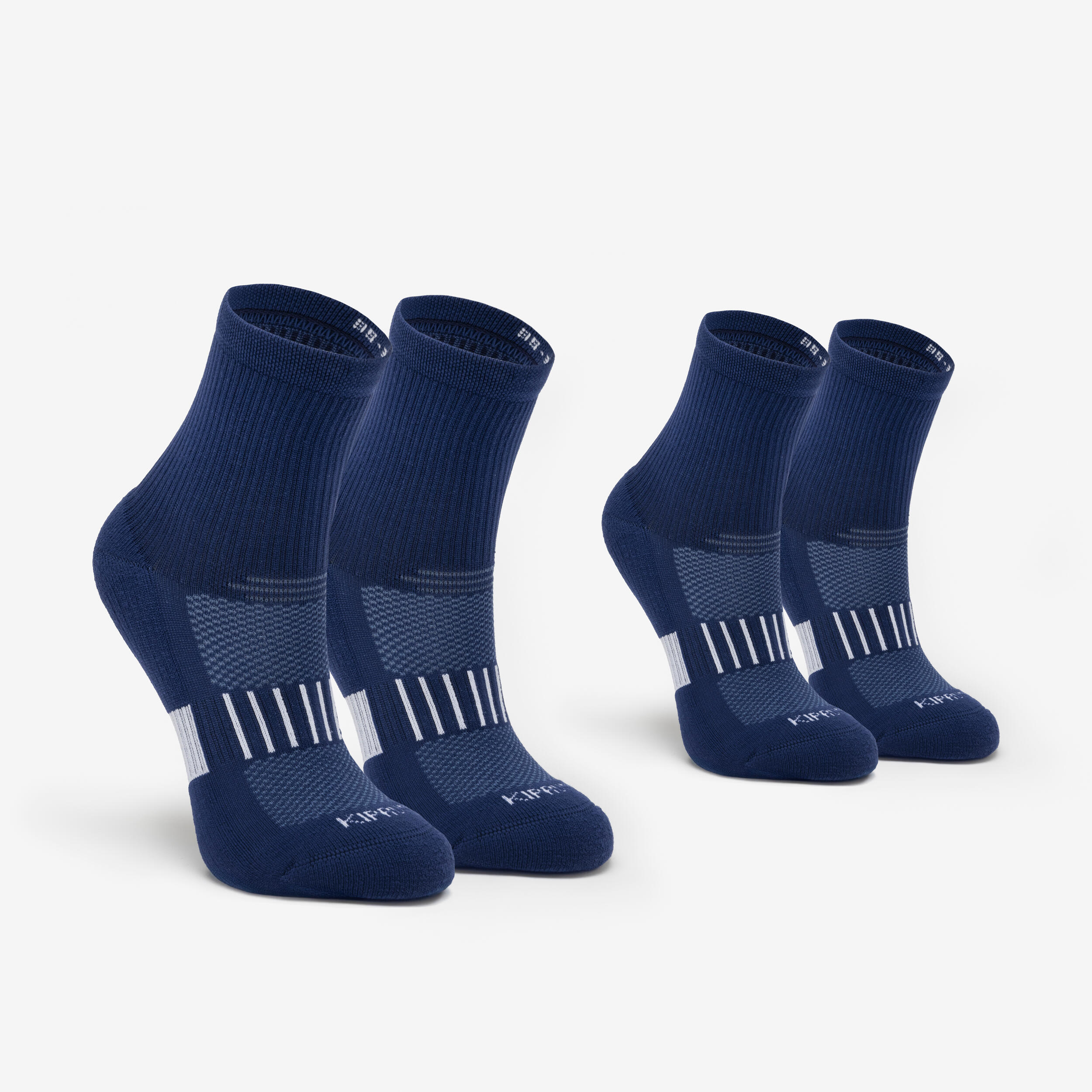 Skarpetki do biegania dziecięce Kiprun 500 średnie 2 pary