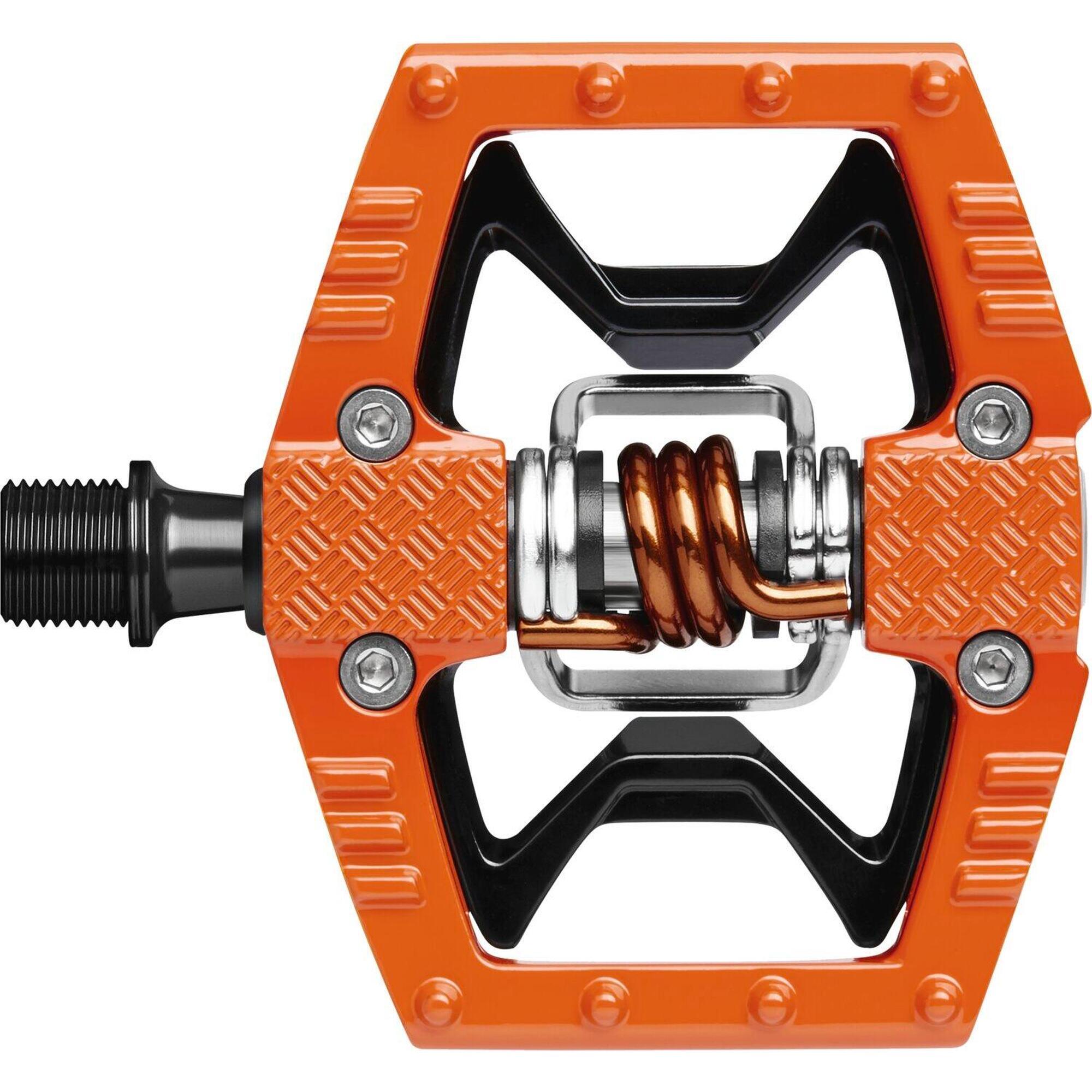 DOUBLESHOT 2 pedały pomarańczowo-czarne / pomarańczowa sprężyna