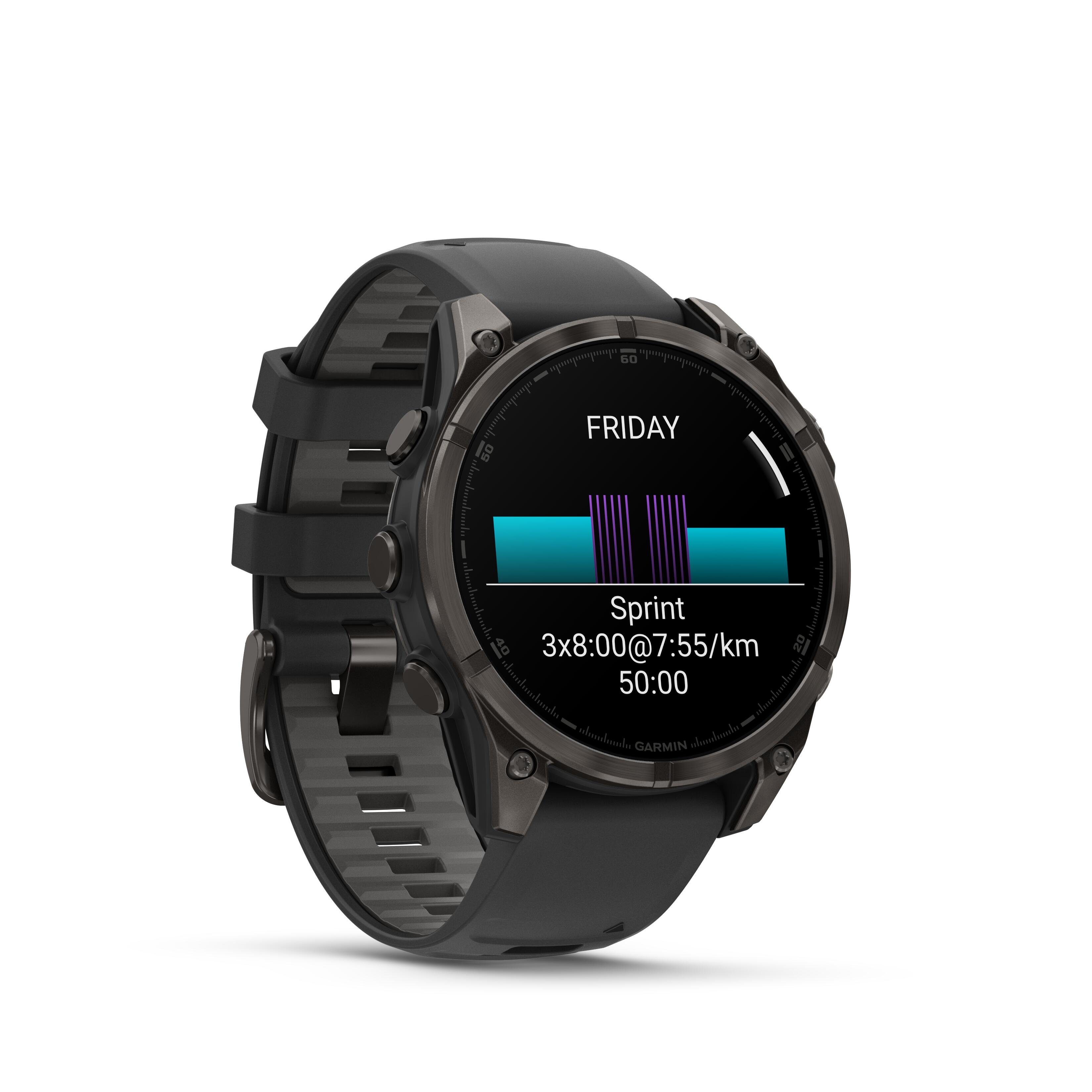 Smartwatch z GPS multisportowy Garmin Fēnix® 8 Titan Amoled DLC 47 mm