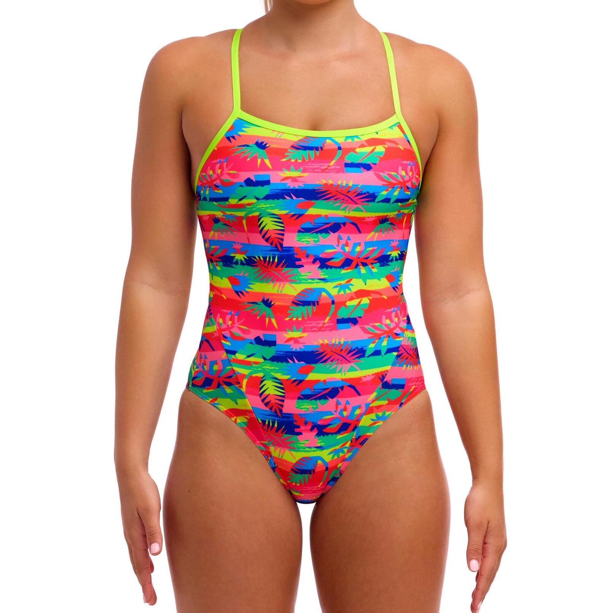 Strój do pływania FUNKITA Free Foliage - Single Strap