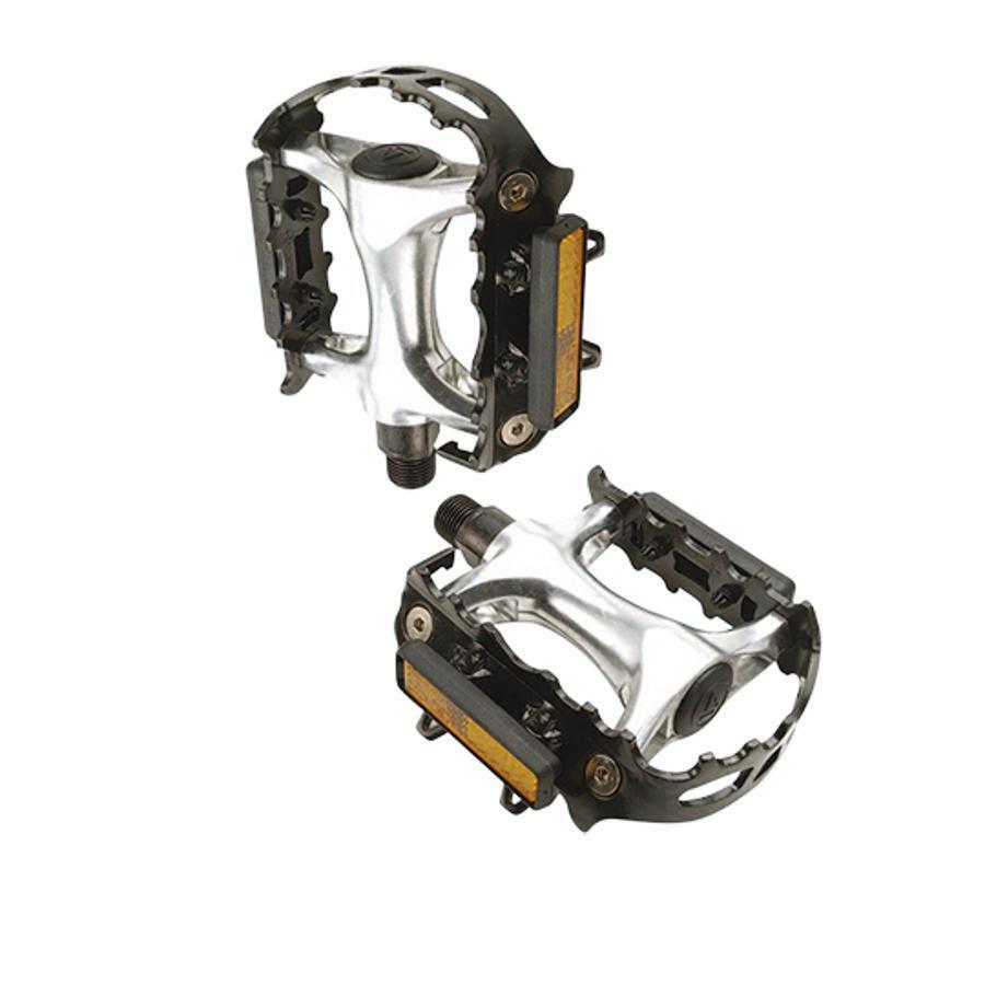 Aluminiowe pedały z regulowanym podnóżkiem Optimiz Supergrip