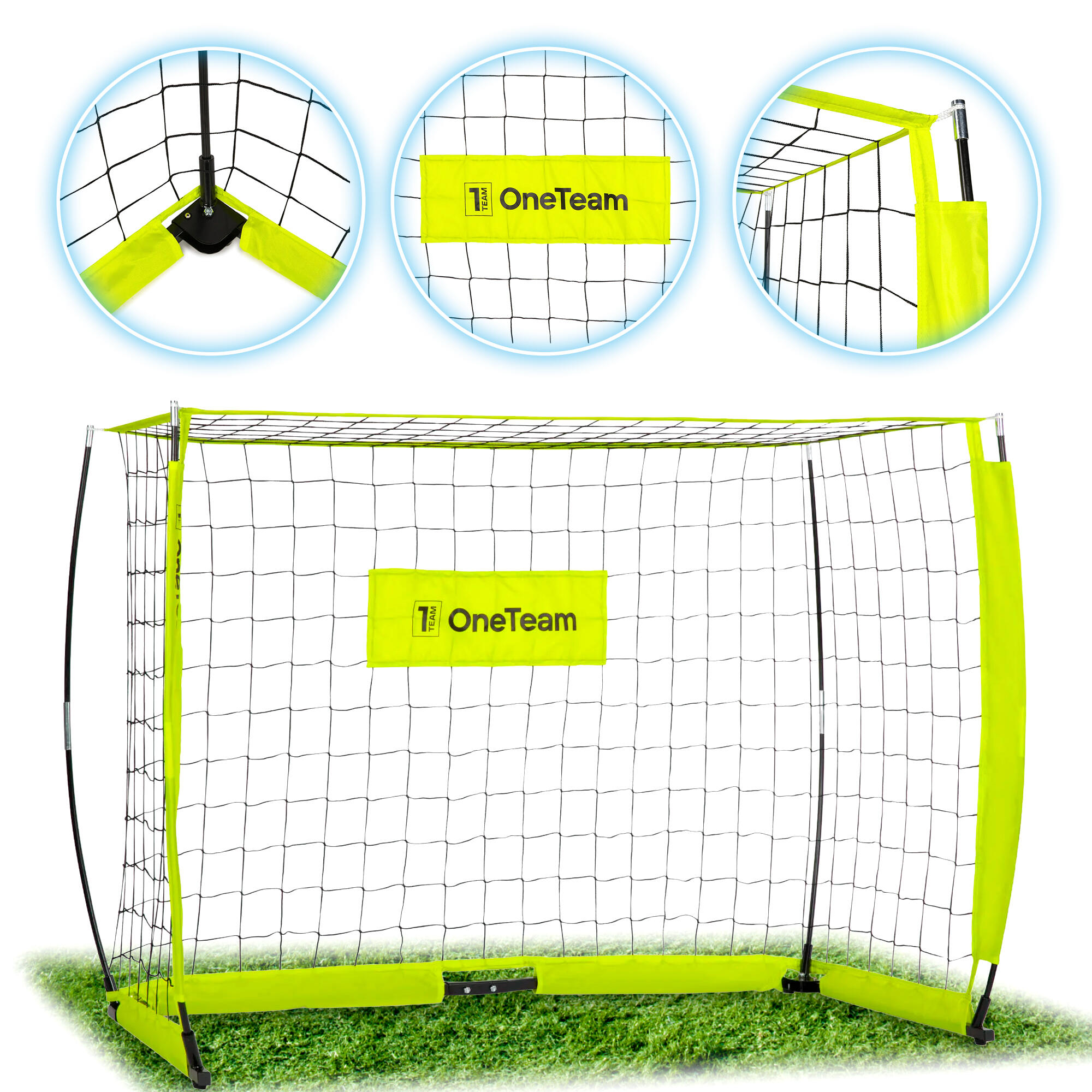 Bramka do piłki nożnej OneTeam Flex Square 180 x 120 cm