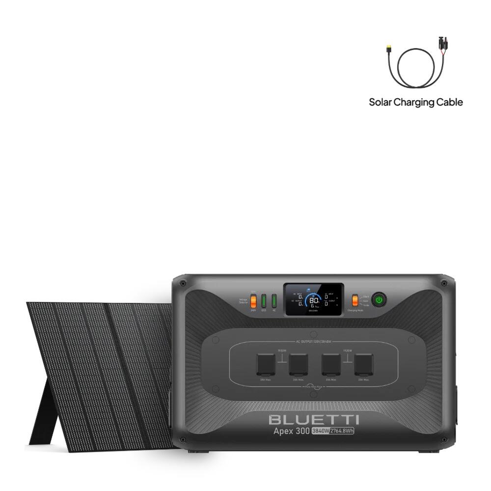 Panel słoneczny BLUETTI Apex 300 + 350 W, 2764 Wh, 3840 W, do kempingu i podróży
