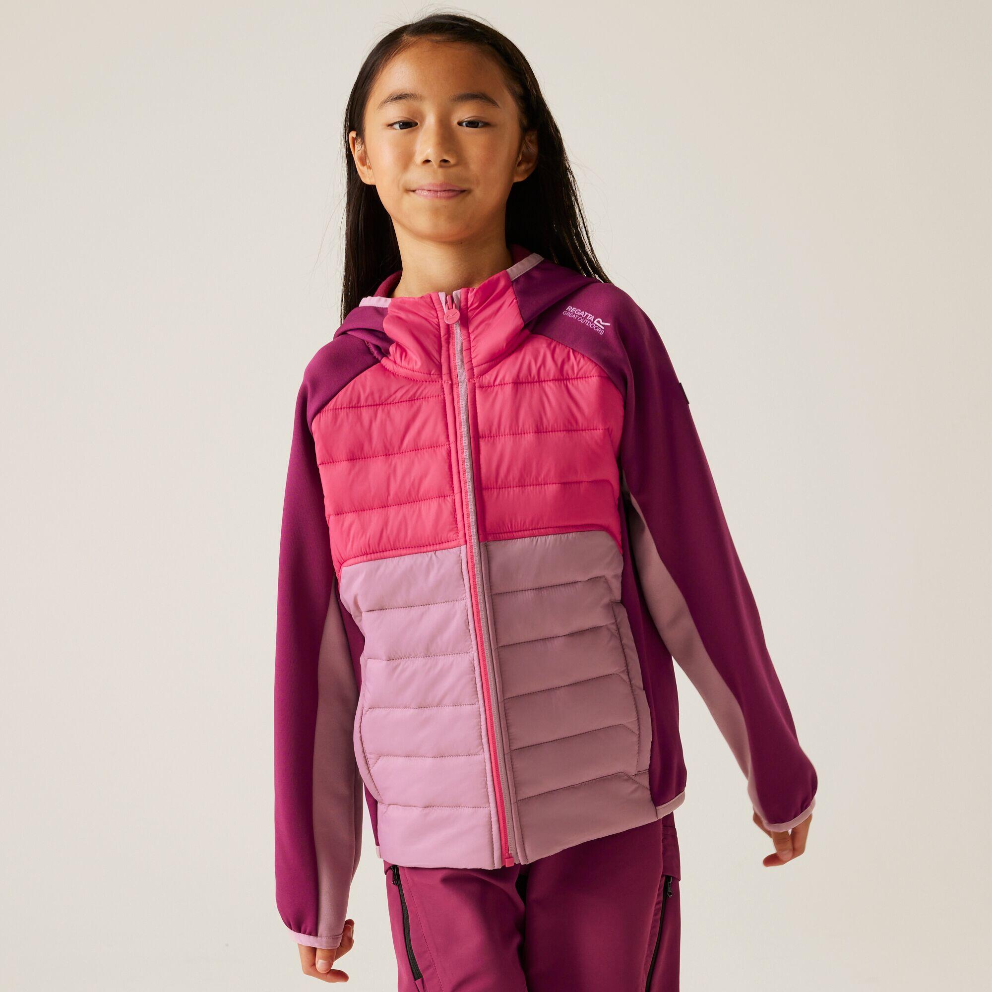 Kurtka turystyczna hybrydowa dziecięca Kielder IX