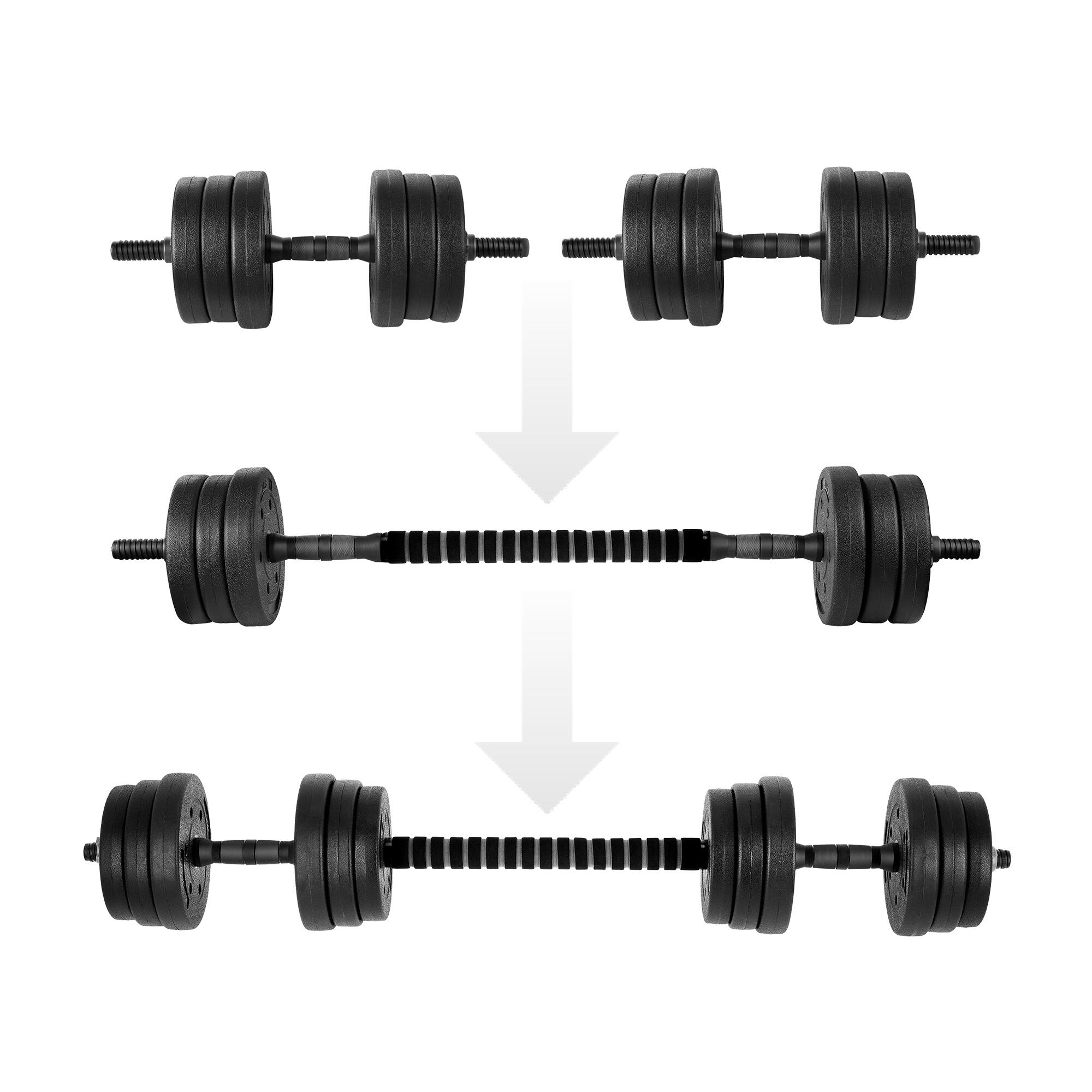 Regulowane hantle i sztanga w jednym Spokey Pondus 20 kg
