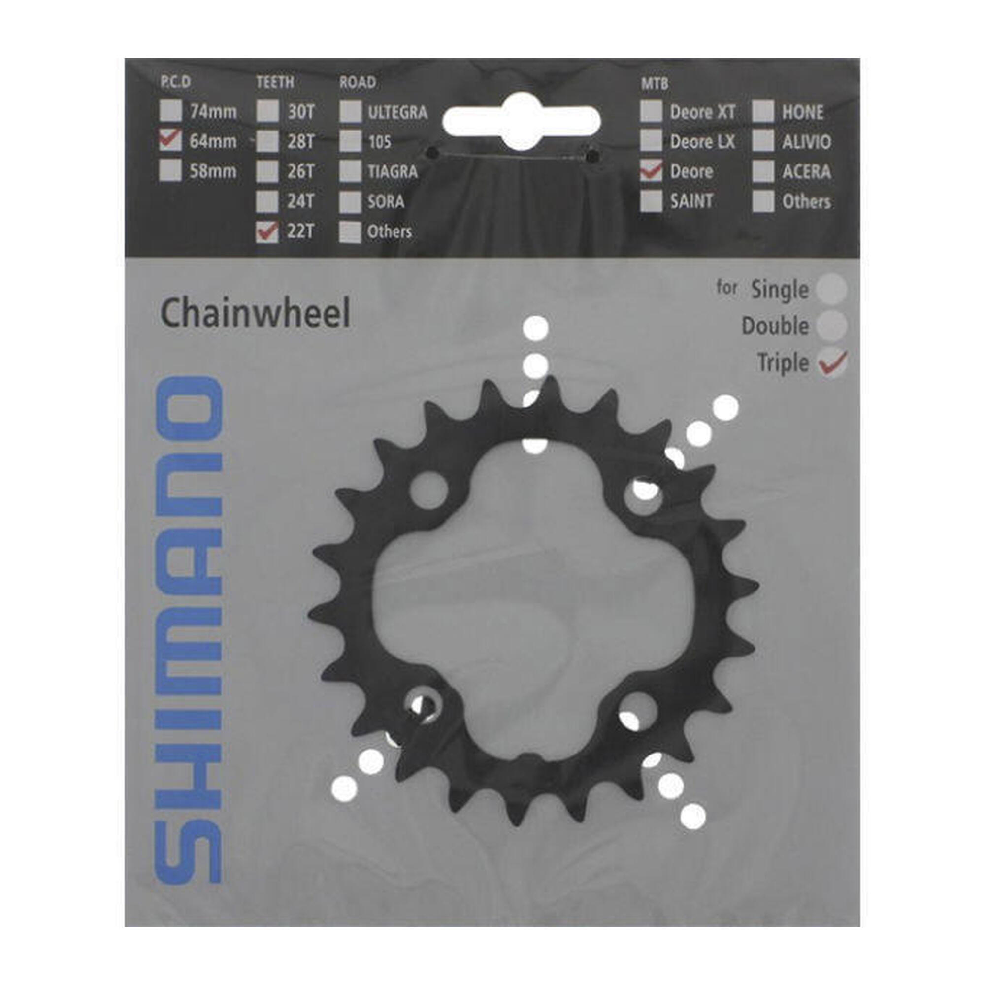 Tarcza Mechanizmu Korbowego 22T Deore Fc-M590 - Czarna