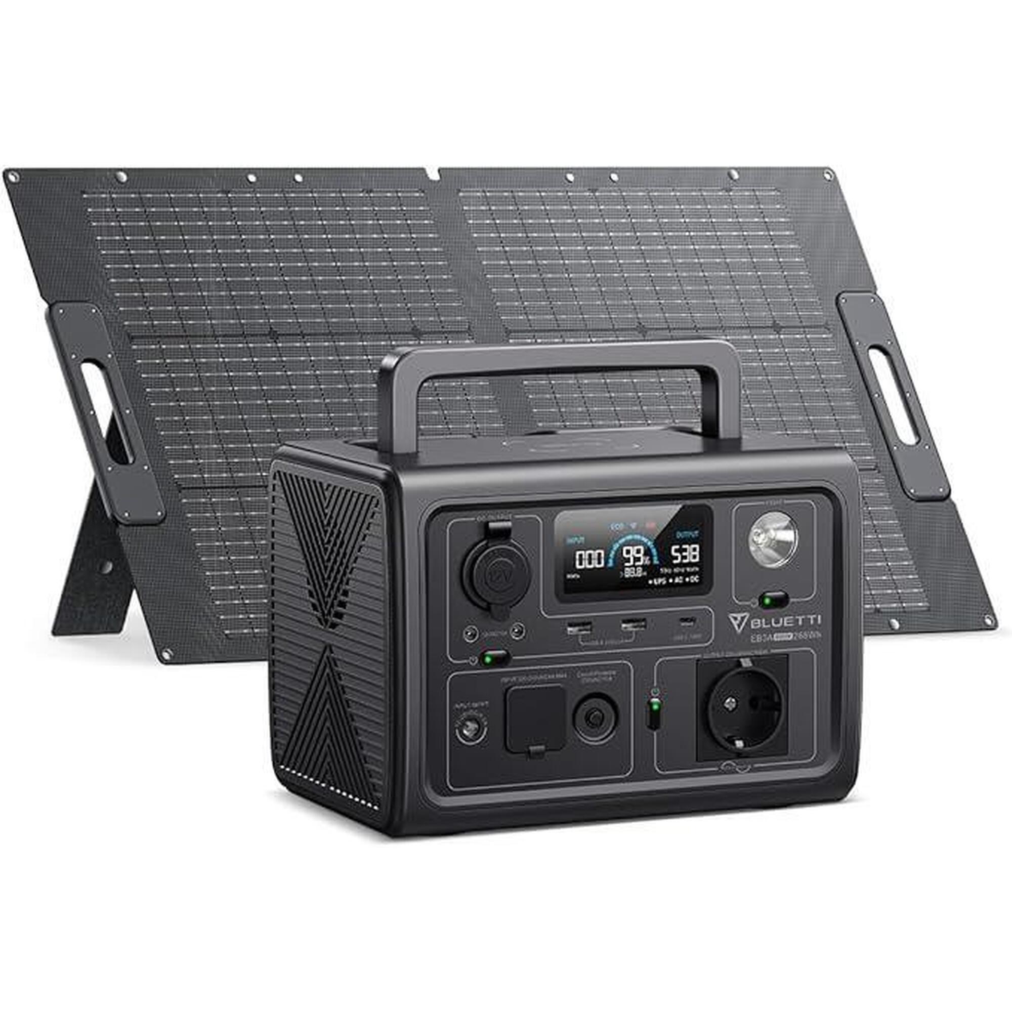 EB3A 600W przenośna elektrownia + panel słoneczny 100W do przyczep kempingowych