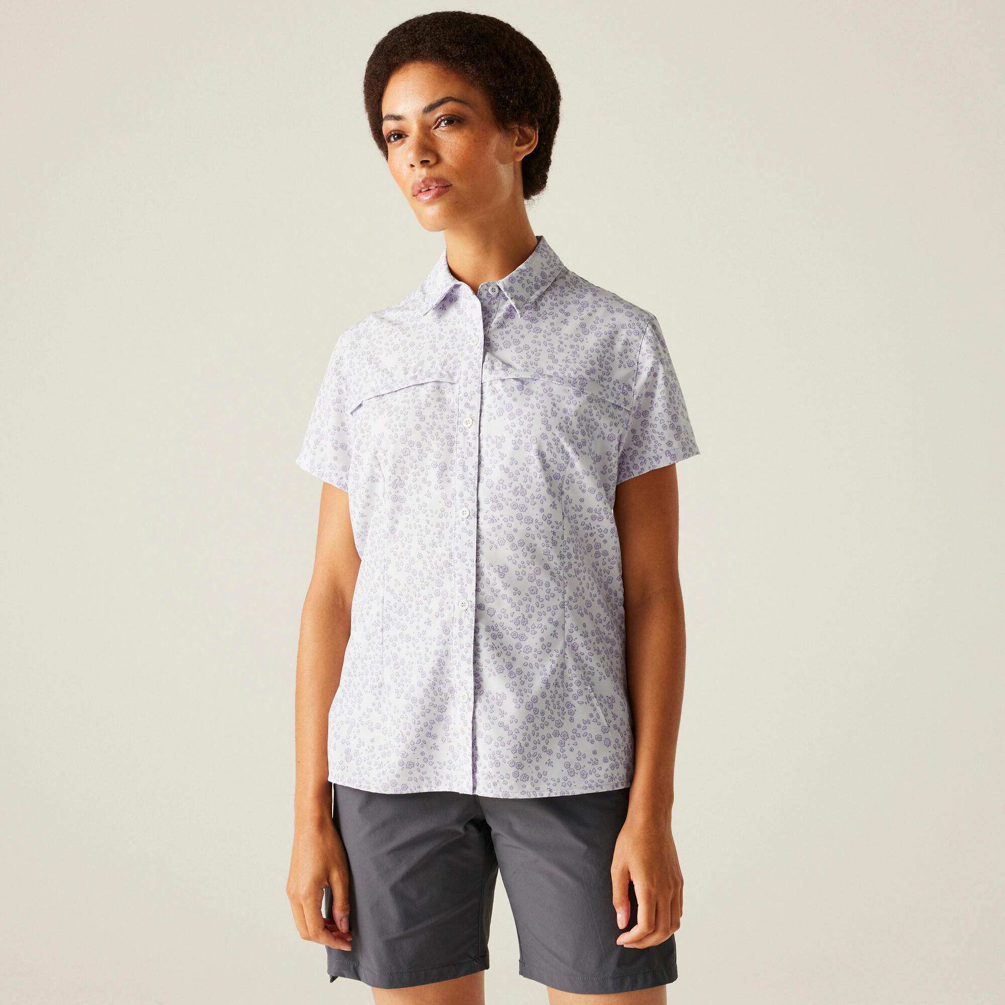 Travel Packaway damska koszula z krótkim rękawem