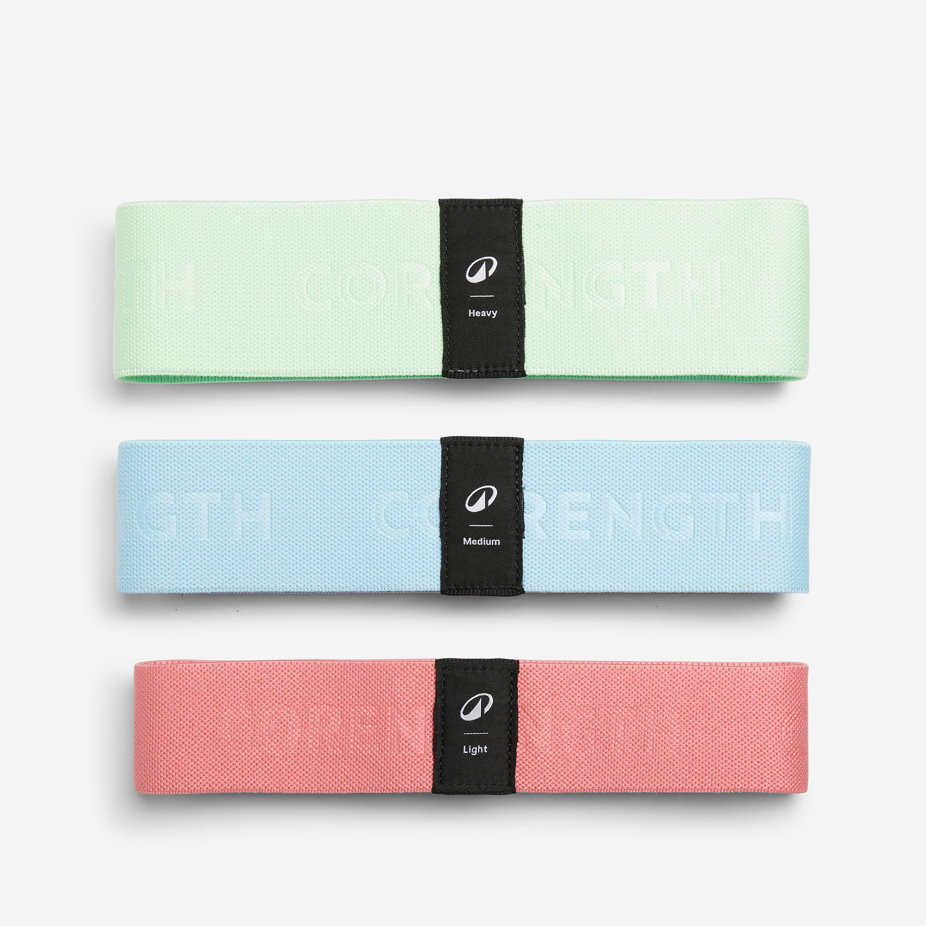 Zestaw 3 gum tekstylnych fitness do pośladków Domyos