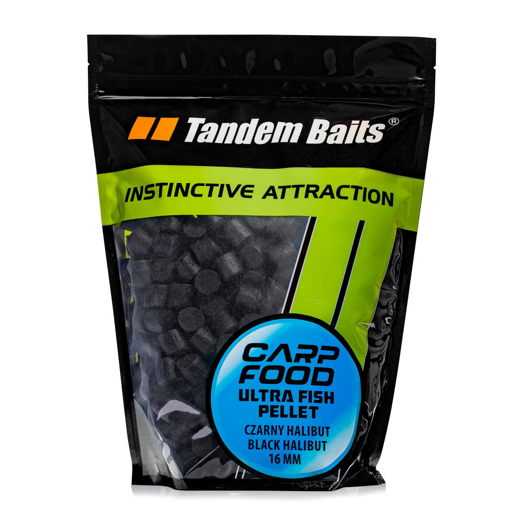 Pellet karpiowy Carp Food Ultra Fish Pellet Czarny Halibut 16mm /1kg