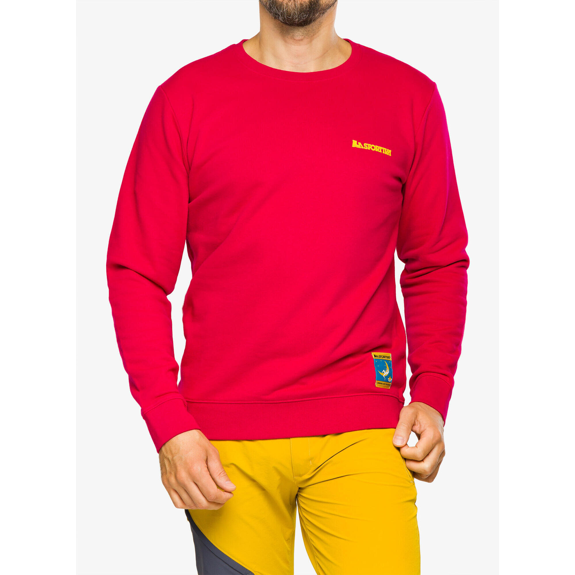 Bluza bez kaptura męska La Sportiva Climbing on the Moon Sweatshirt