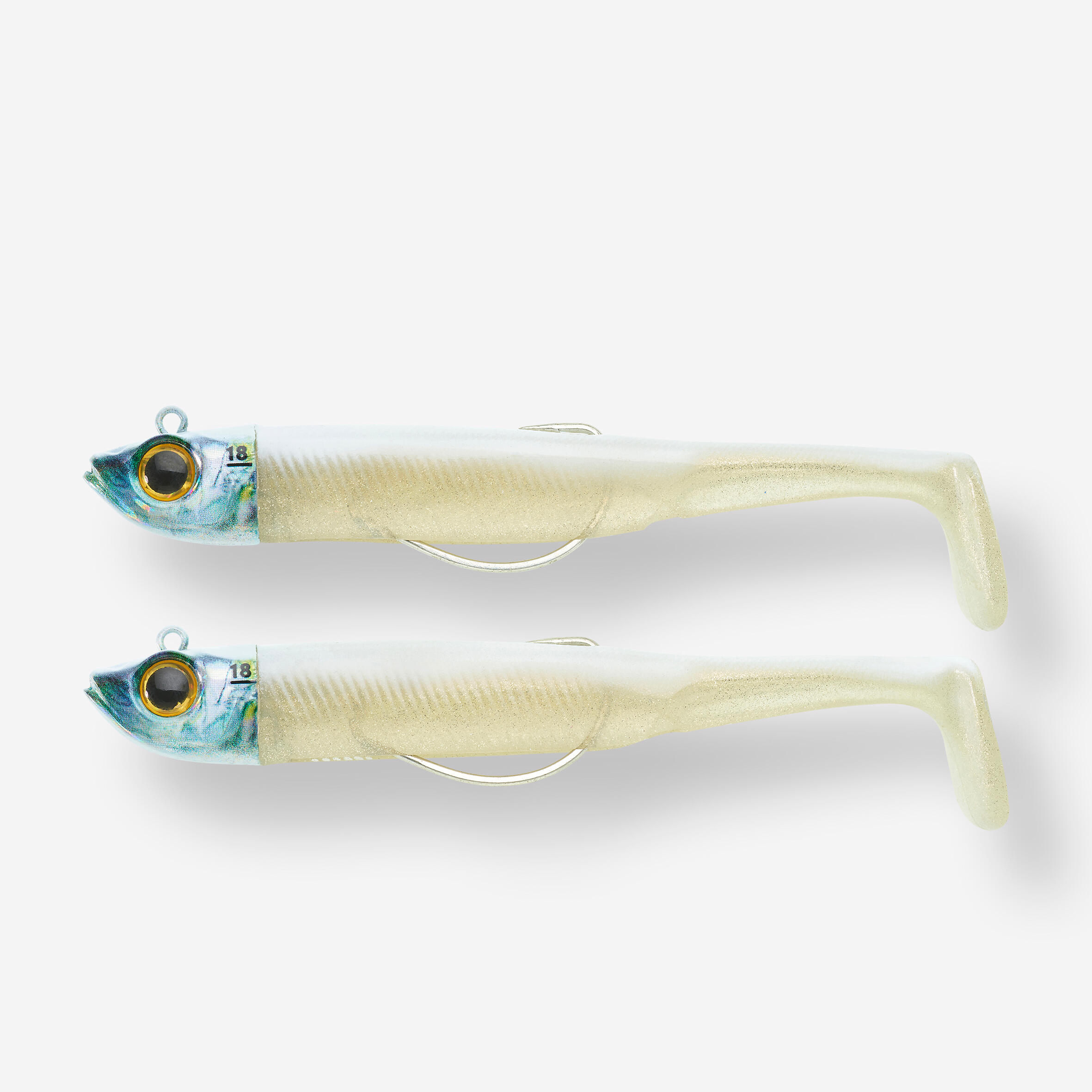 Miękka przynęta Caperlan Ancho 120 18 g biała x2