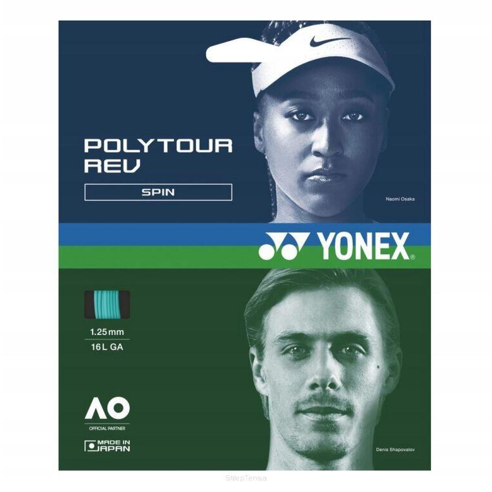 Naciąg tenisowy Yonex Poly Tour Rev 1.30 miętowy