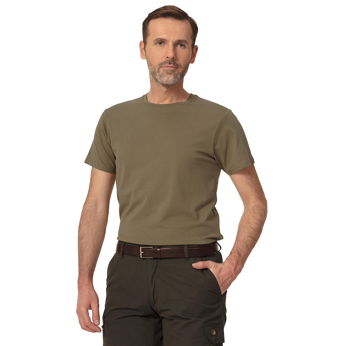 T-shirt myśliwski Tagart Fnt Beige wysokiej jakości bawełna