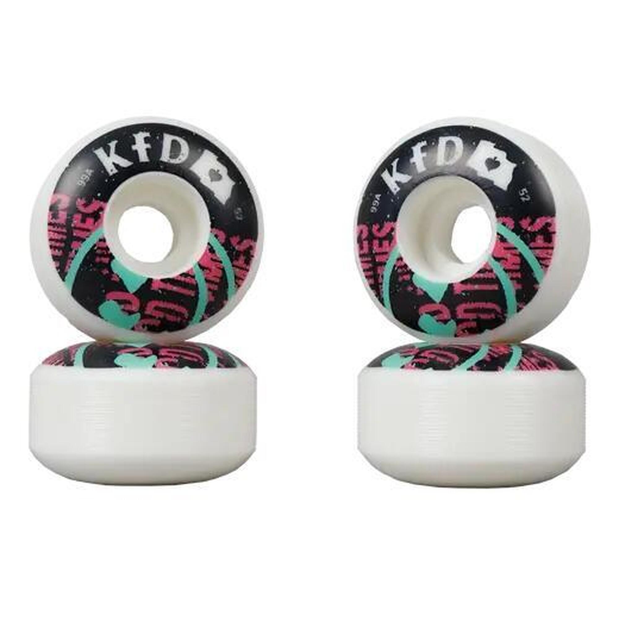 Deski Kółka KFD DIY Kółka Do Deskorolki 4-Pak - 52mm - Teal