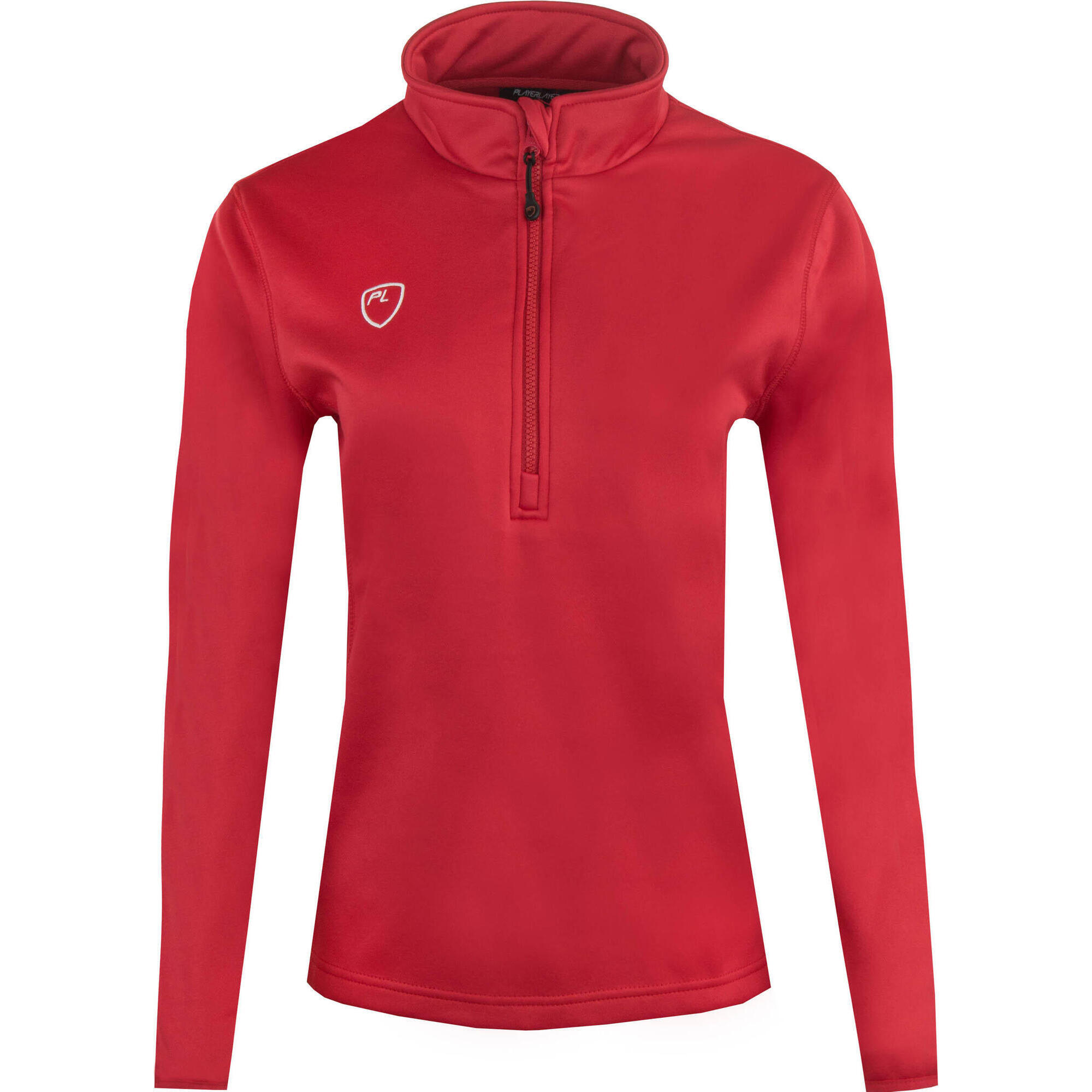 Damska Bluza z Kapturem 1/4 Zip Scarlet Red - Idealne Dopasowanie 2XS