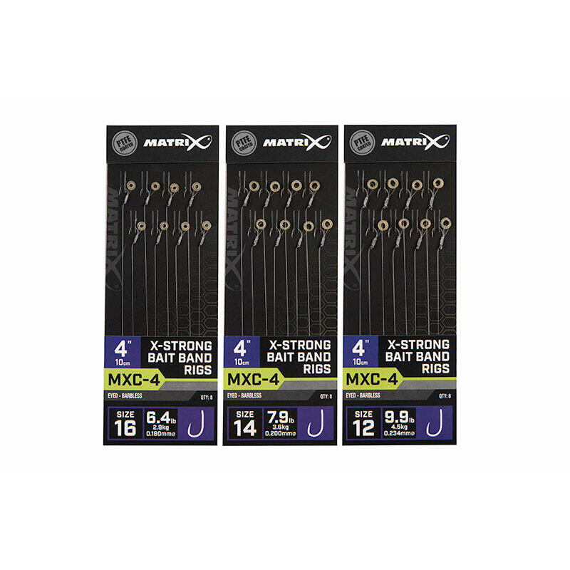 Przypon bezzadziorowy Matrix MXC-4 X-strong Bait Band 10cm x8