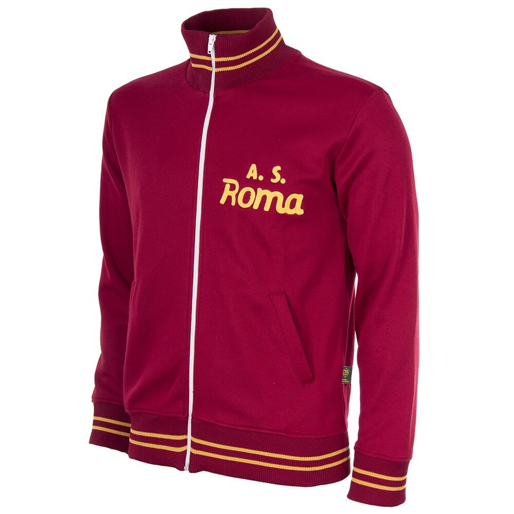 Kurtka/bluza retro piłkarska dla dorosłych - AS Roma 1974-75 - Czerwona