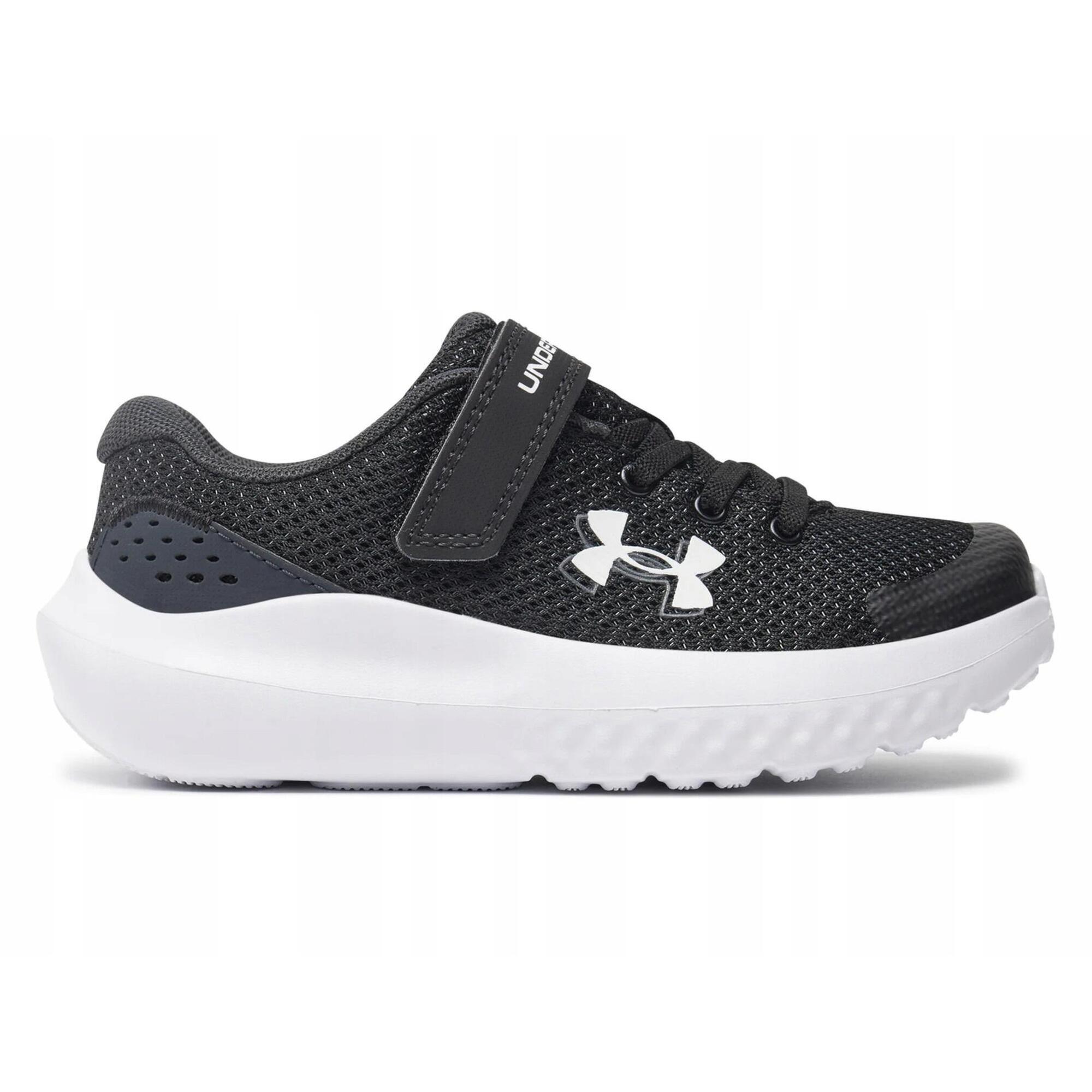 BUTY dziecięce UNDER ARMOUR 3027104-001 na rzepę czarne siateczka 31,5