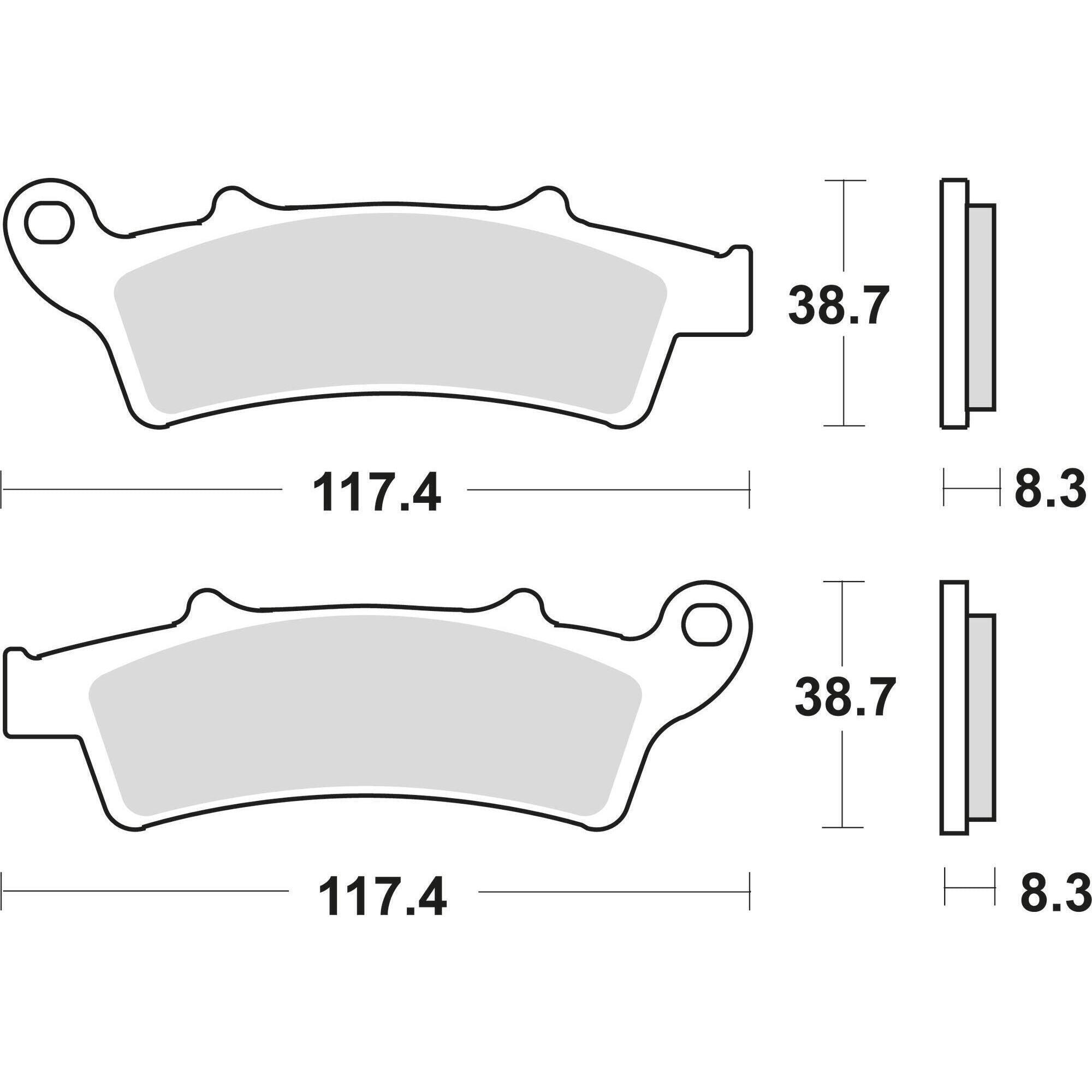 Trw MCB 726 SRM Klocki Hamulcowe Metaliczne