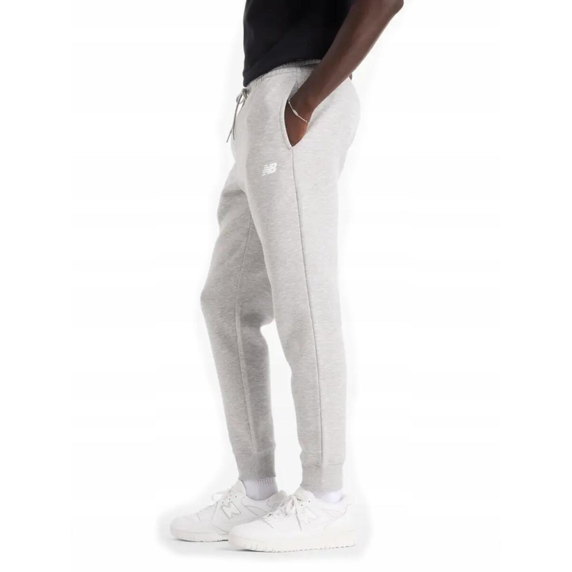 Spodnie dresowe męskie NEW BALANCE bawełna ciepłe