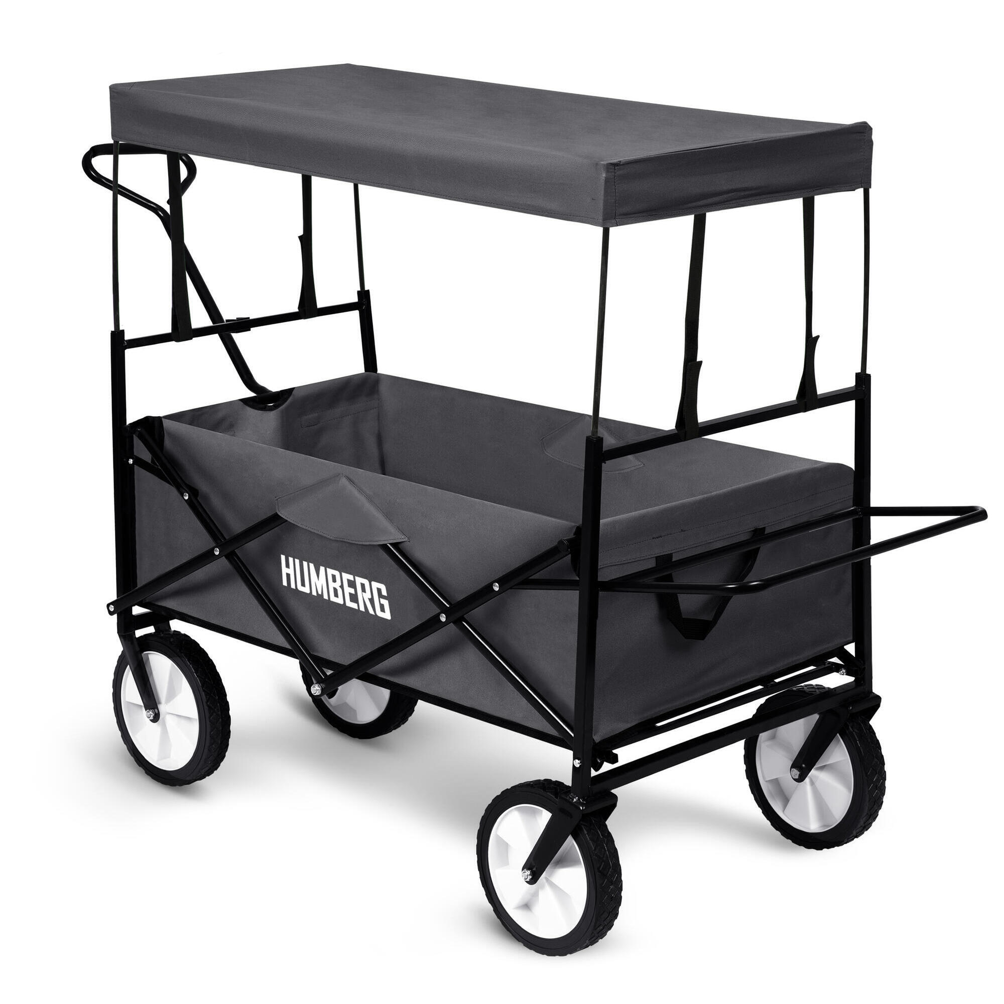 Wózek turystyczny plażowy składany z daszkiem Humberg