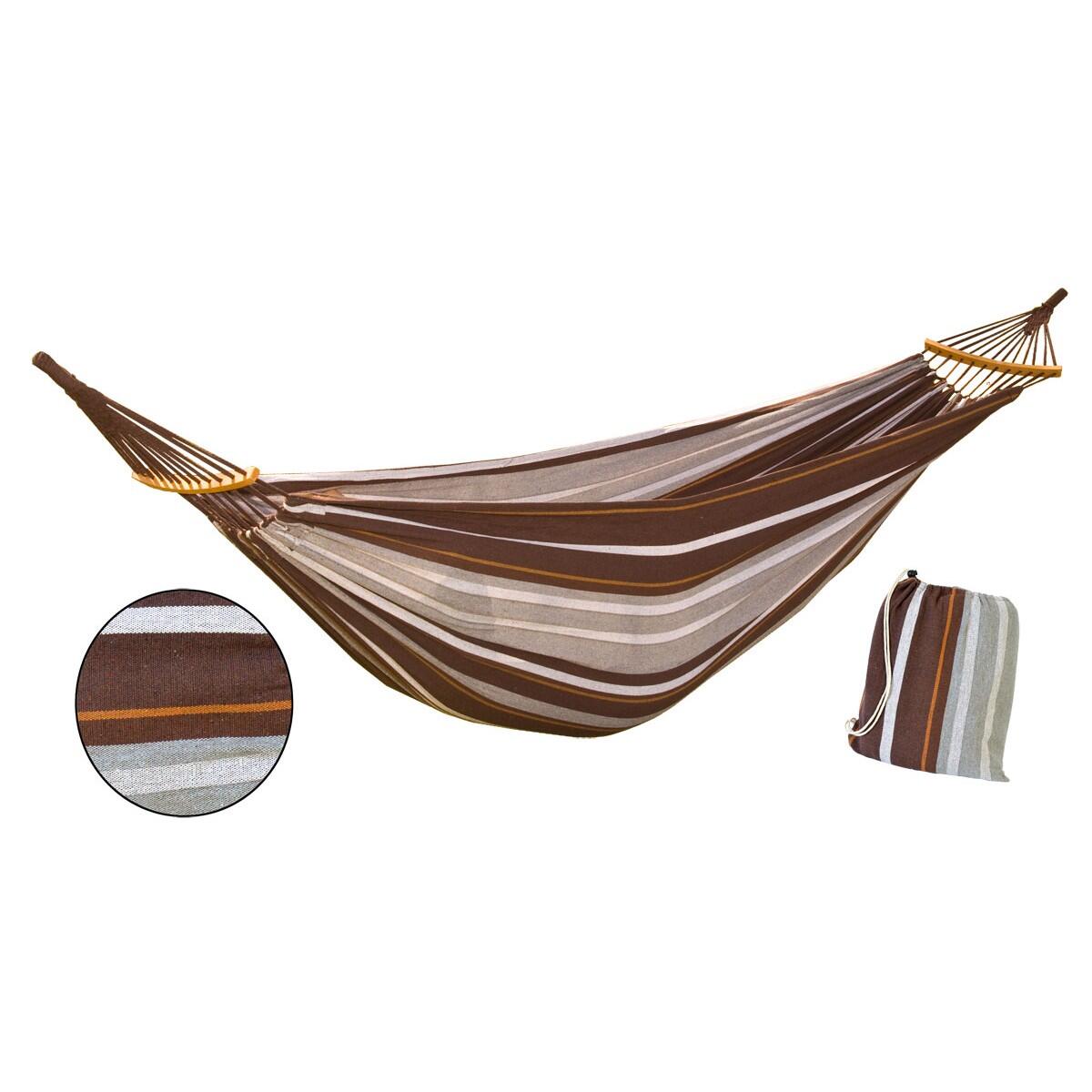 Hamak kempingowy 2 osobowy Luxe XXL 250x150cm Royokamp