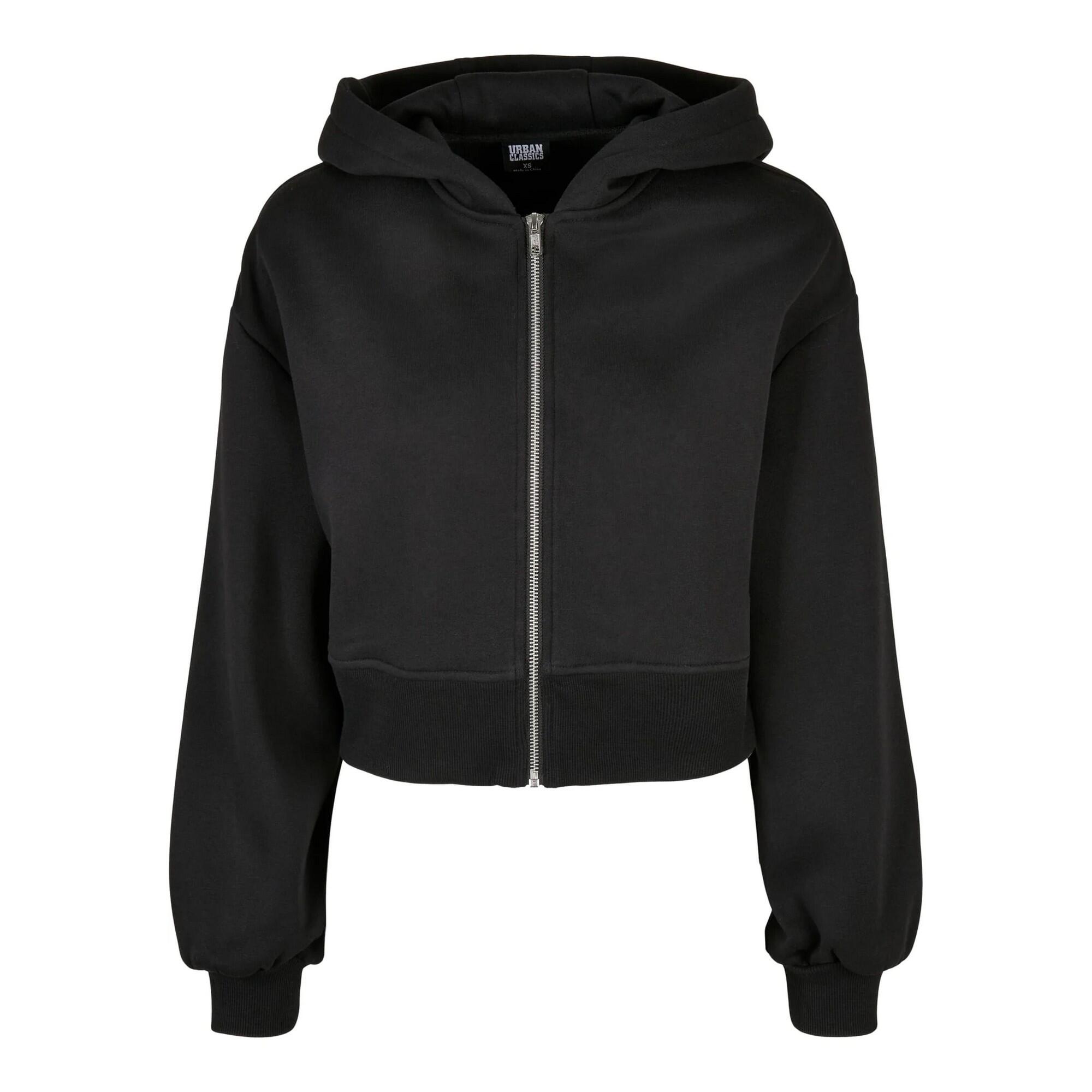 Krótka Bluza Damska Z Kapturem Zapinana Na Zamek Błyskawiczny