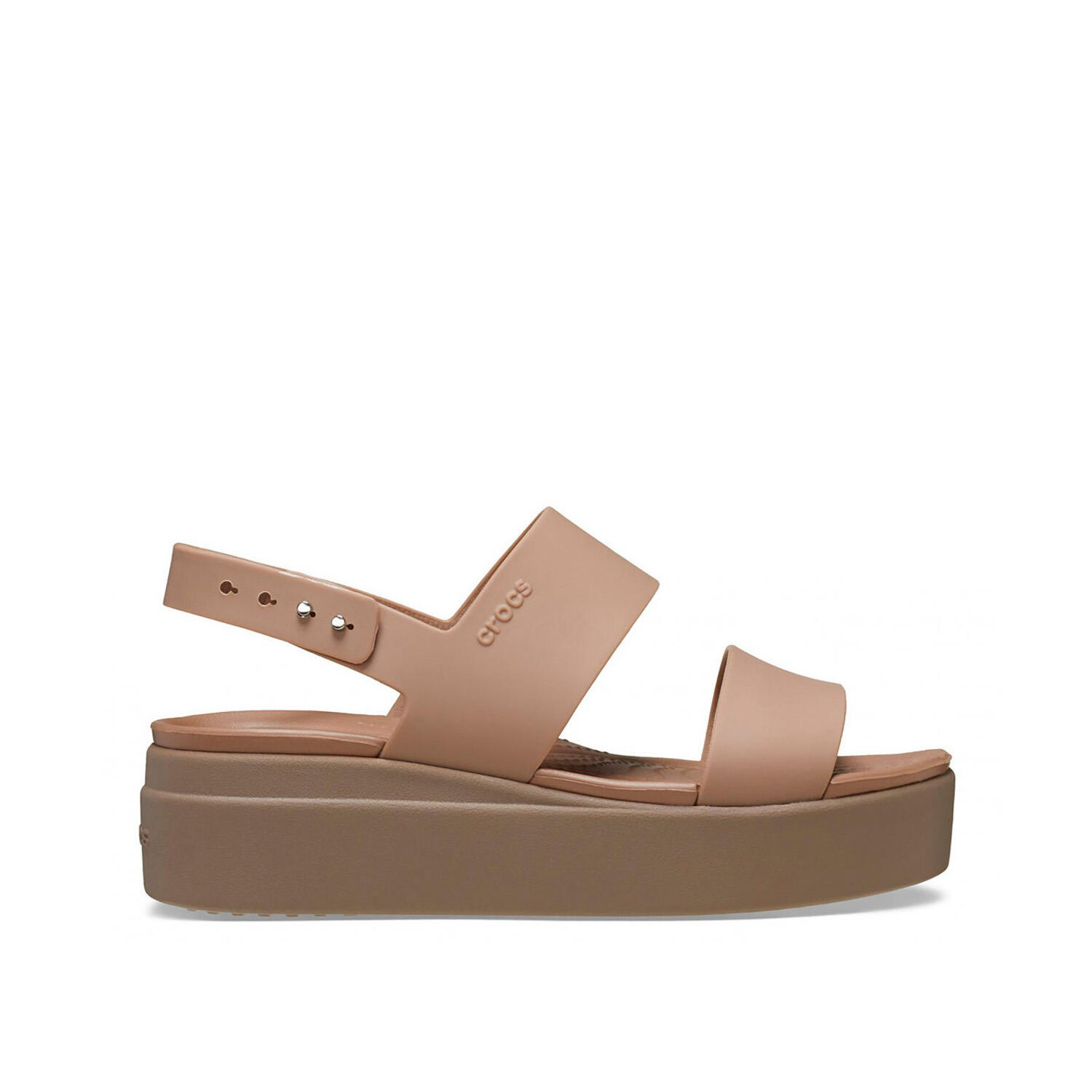 Sandały Kobieta Crocs Brooklyn Low Wedge brązowy